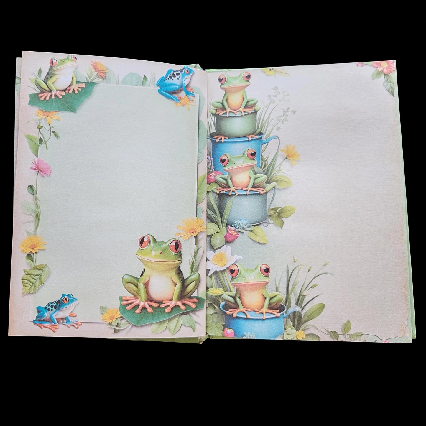Illustriertes Notizbuch | Motiv Frog Life | DIN A5 Hardcover | 160 Seiten