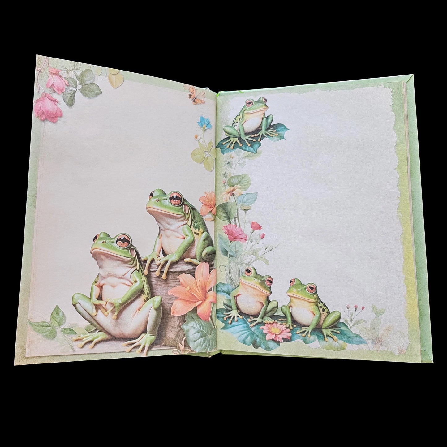Illustriertes Notizbuch | Motiv Frog Life | DIN A5 Hardcover | 160 Seiten