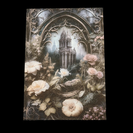 Illustriertes Notizbuch | Motiv Gothic Garden | DIN A5 Hardcover | 160 Seiten