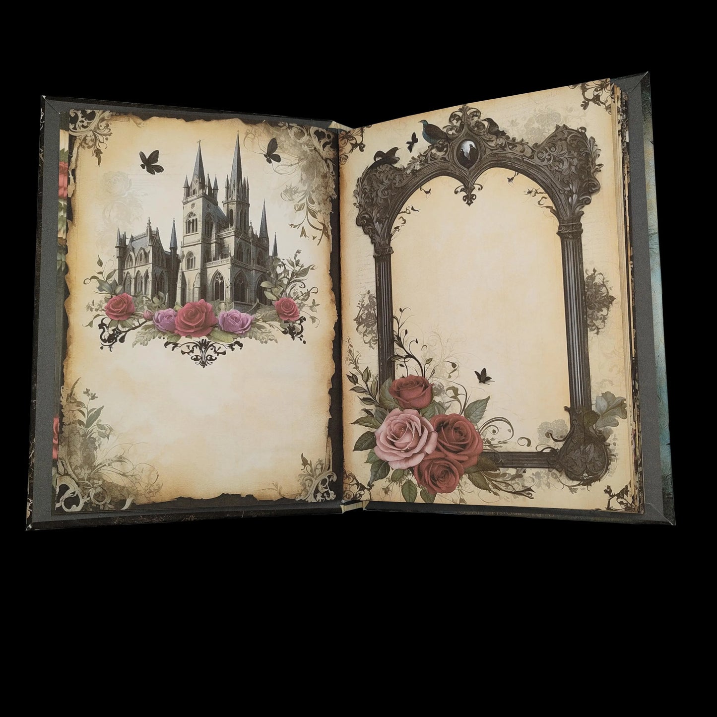 Illustriertes Notizbuch | Motiv Haunting Gothic | DIN A5 Hardcover | 160 Seiten