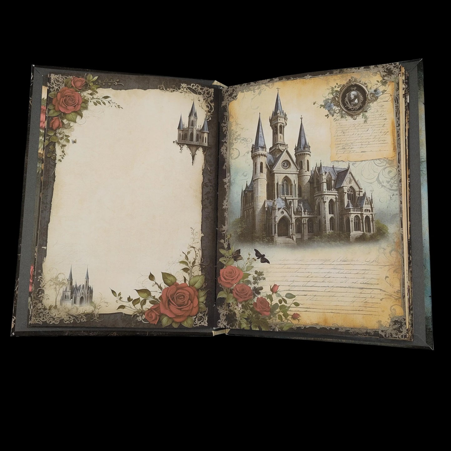 Illustriertes Notizbuch | Motiv Haunting Gothic | DIN A5 Hardcover | 160 Seiten