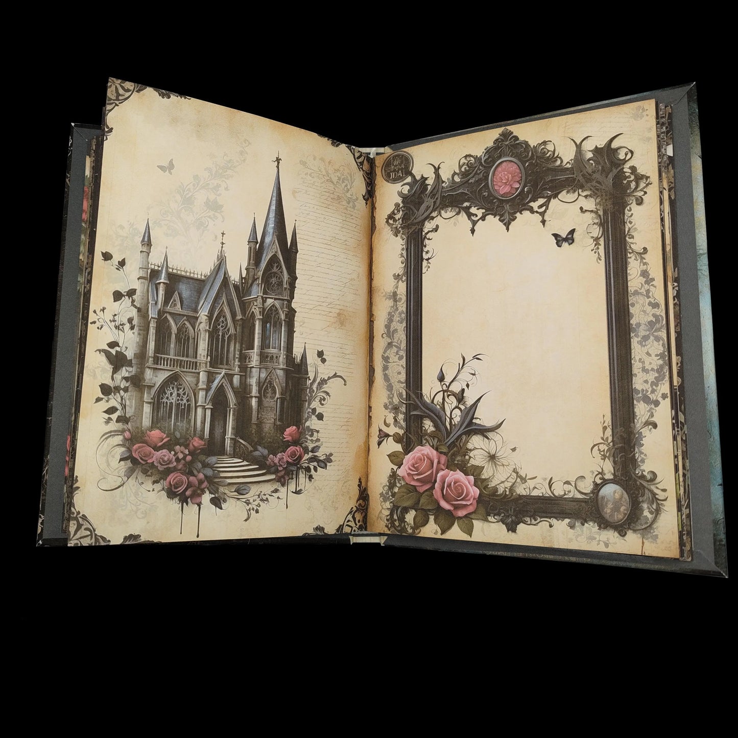 Illustriertes Notizbuch | Motiv Haunting Gothic | DIN A5 Hardcover | 160 Seiten