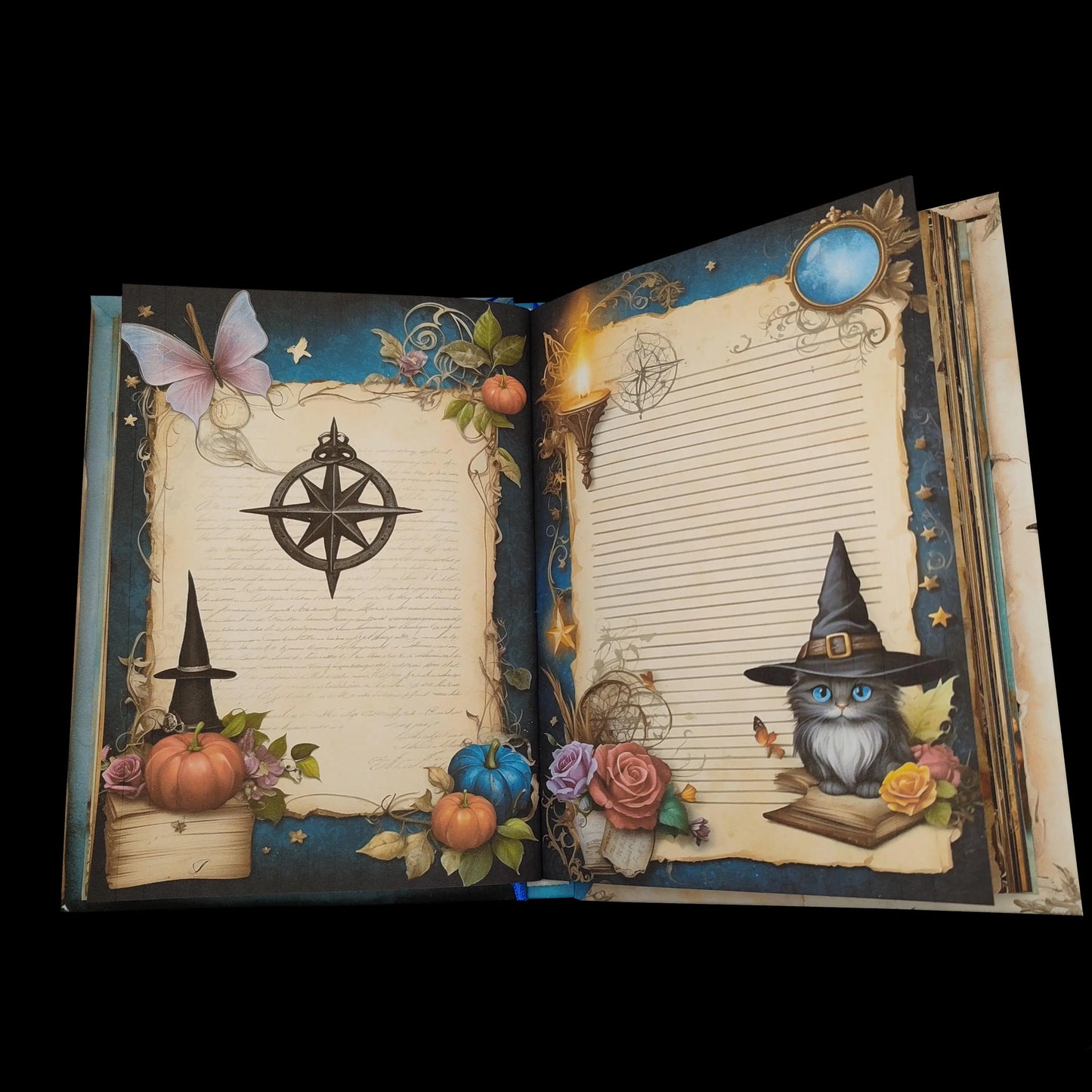 Illustriertes Notizbuch | Motiv Magic Witchcraft | DIN A5 Hardcover | 160 Seiten