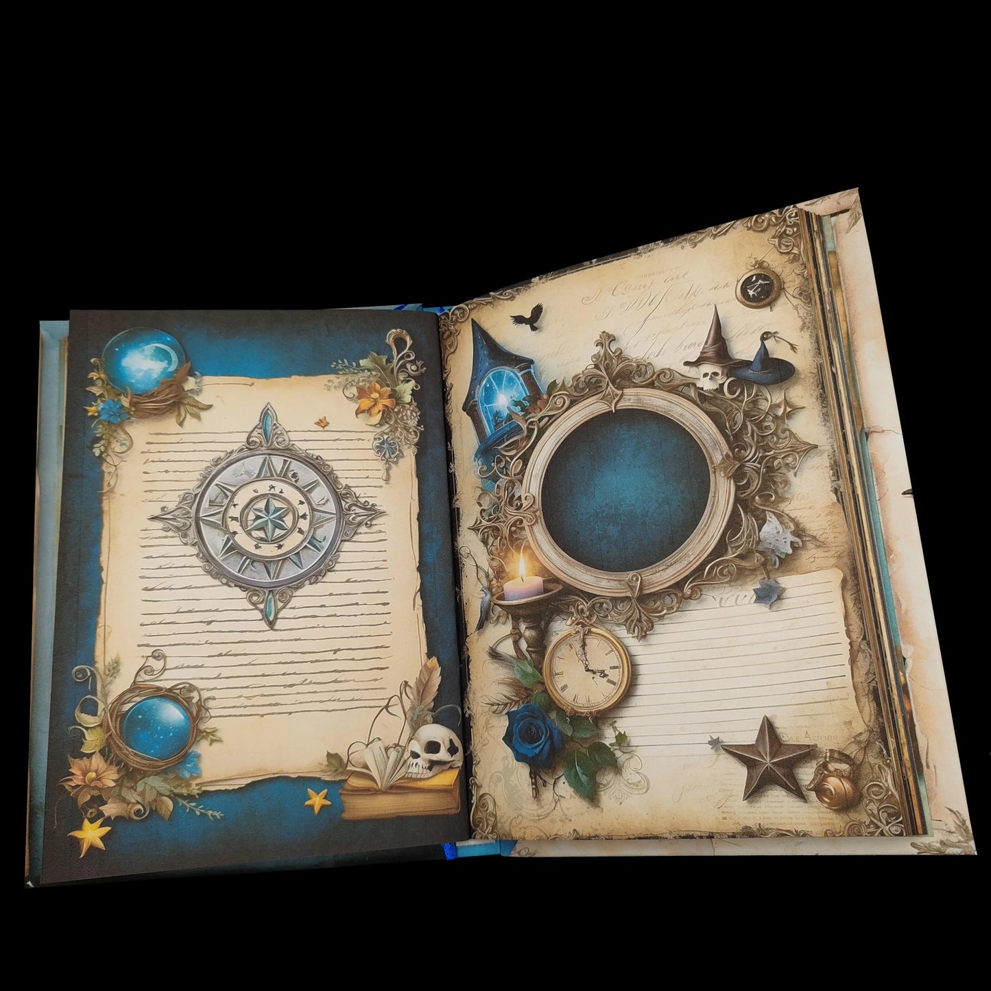 Illustriertes Notizbuch | Motiv Magic Witchcraft | DIN A5 Hardcover | 160 Seiten