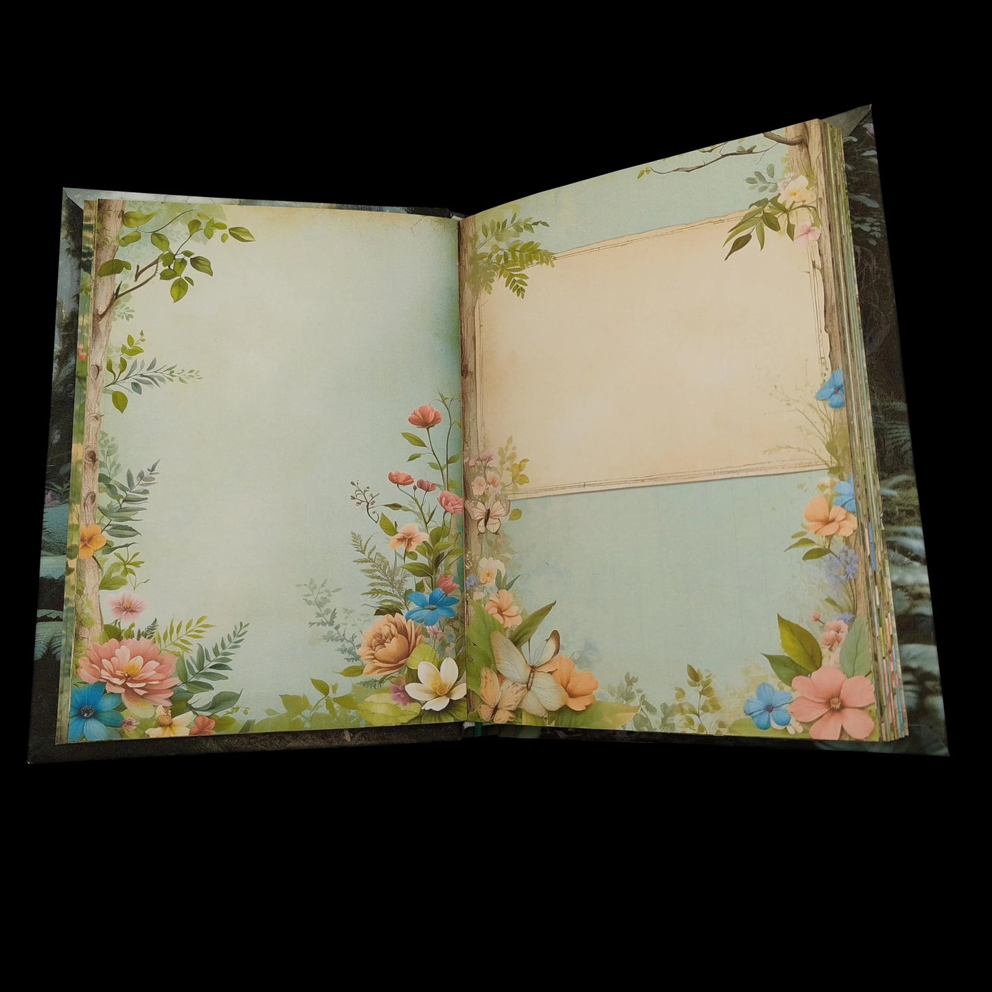 Illustriertes Notizbuch | Motiv Relaxing Forest | DIN A5 Hardcover | 160 Seiten