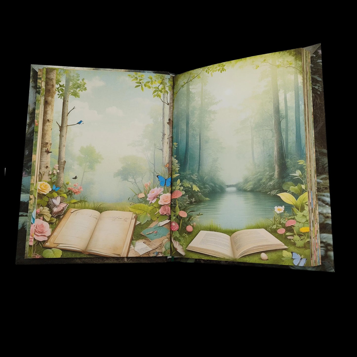 Illustriertes Notizbuch | Motiv Relaxing Forest | DIN A5 Hardcover | 160 Seiten
