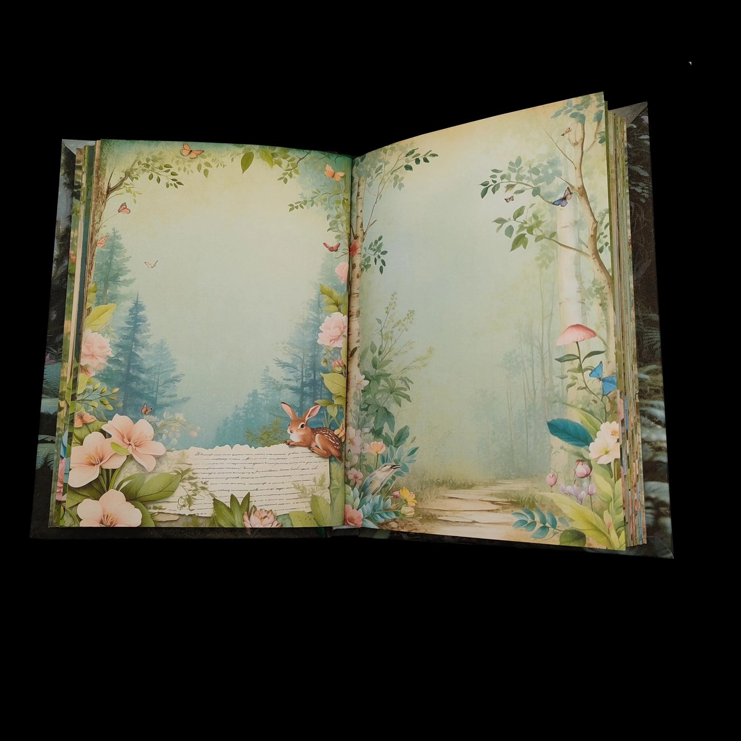 Illustriertes Notizbuch | Motiv Relaxing Forest | DIN A5 Hardcover | 160 Seiten