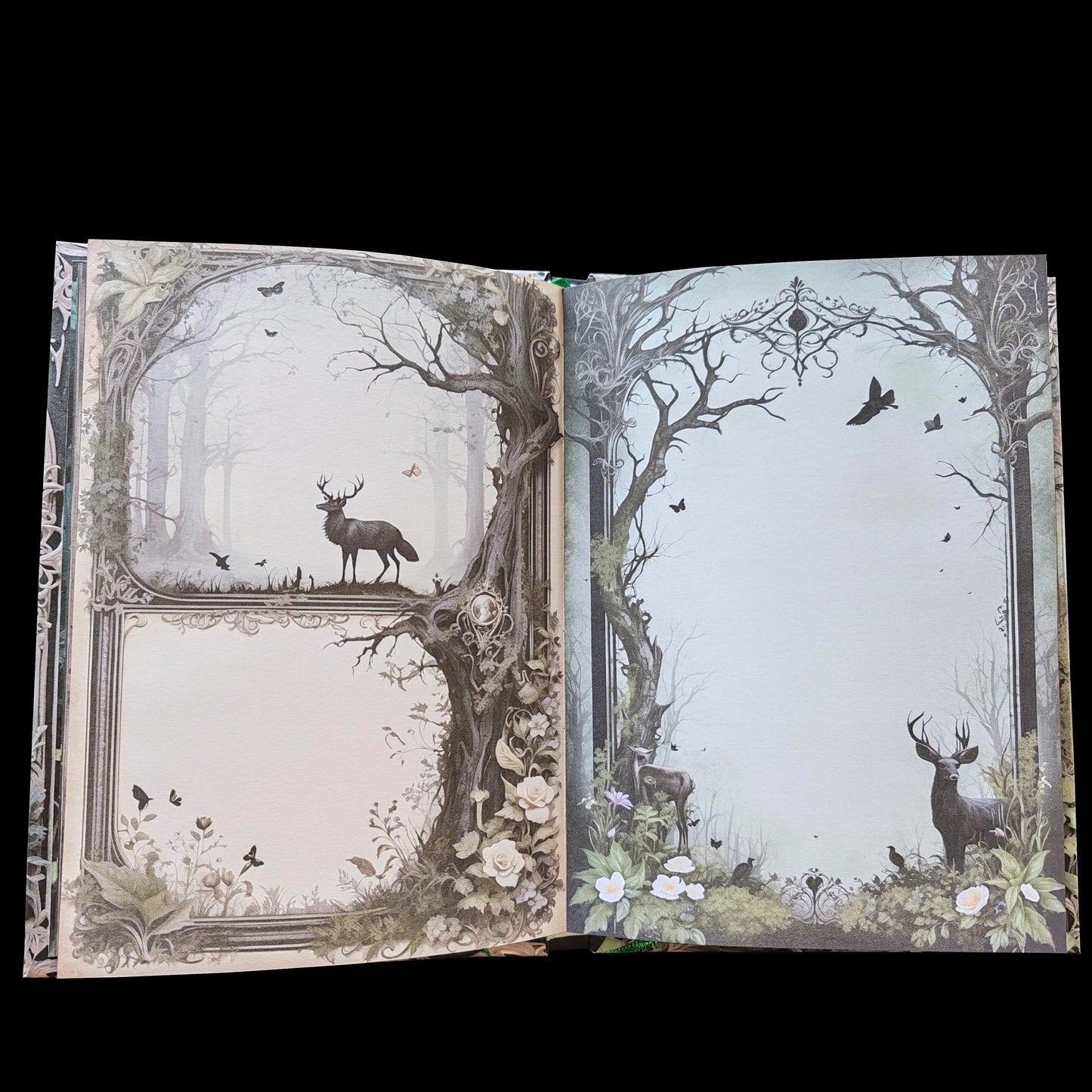 Illustriertes Notizbuch | Motiv Sinister Forest | DIN A5 Hardcover | 160 Seiten