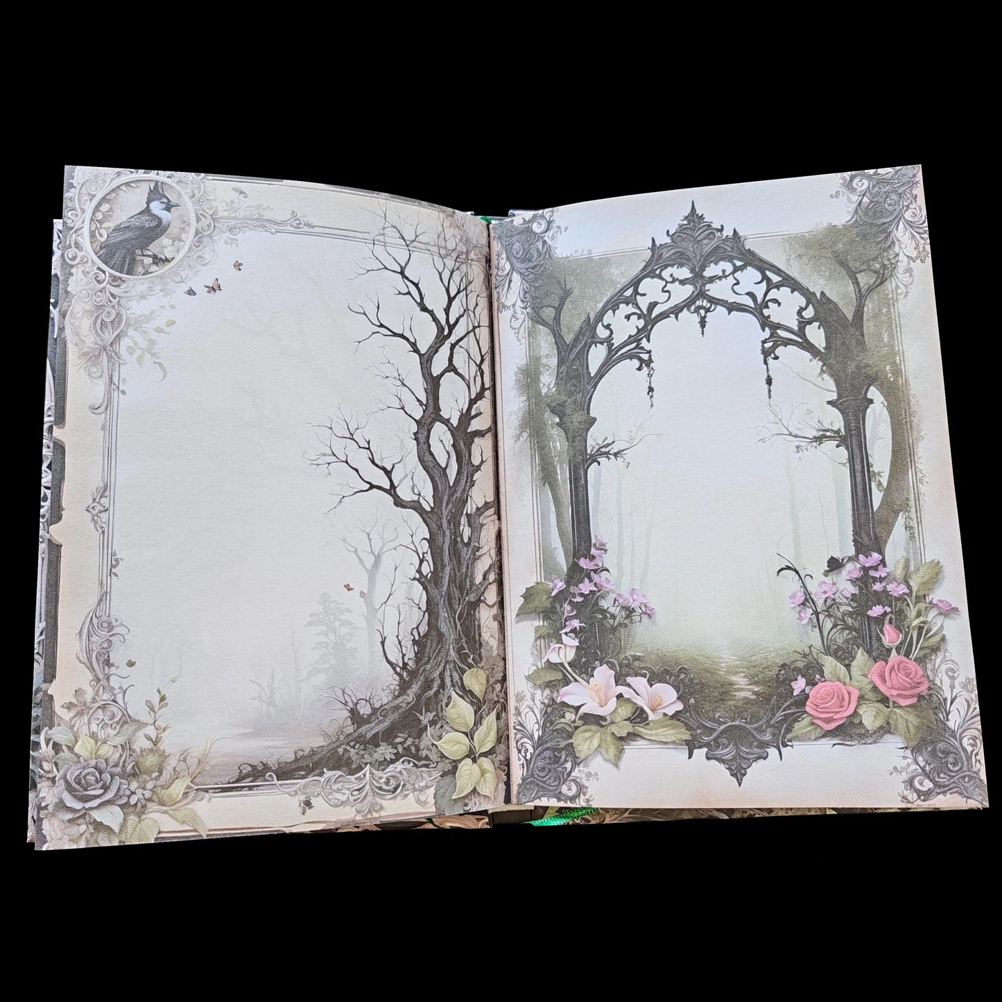 Illustriertes Notizbuch | Motiv Sinister Forest | DIN A5 Hardcover | 160 Seiten