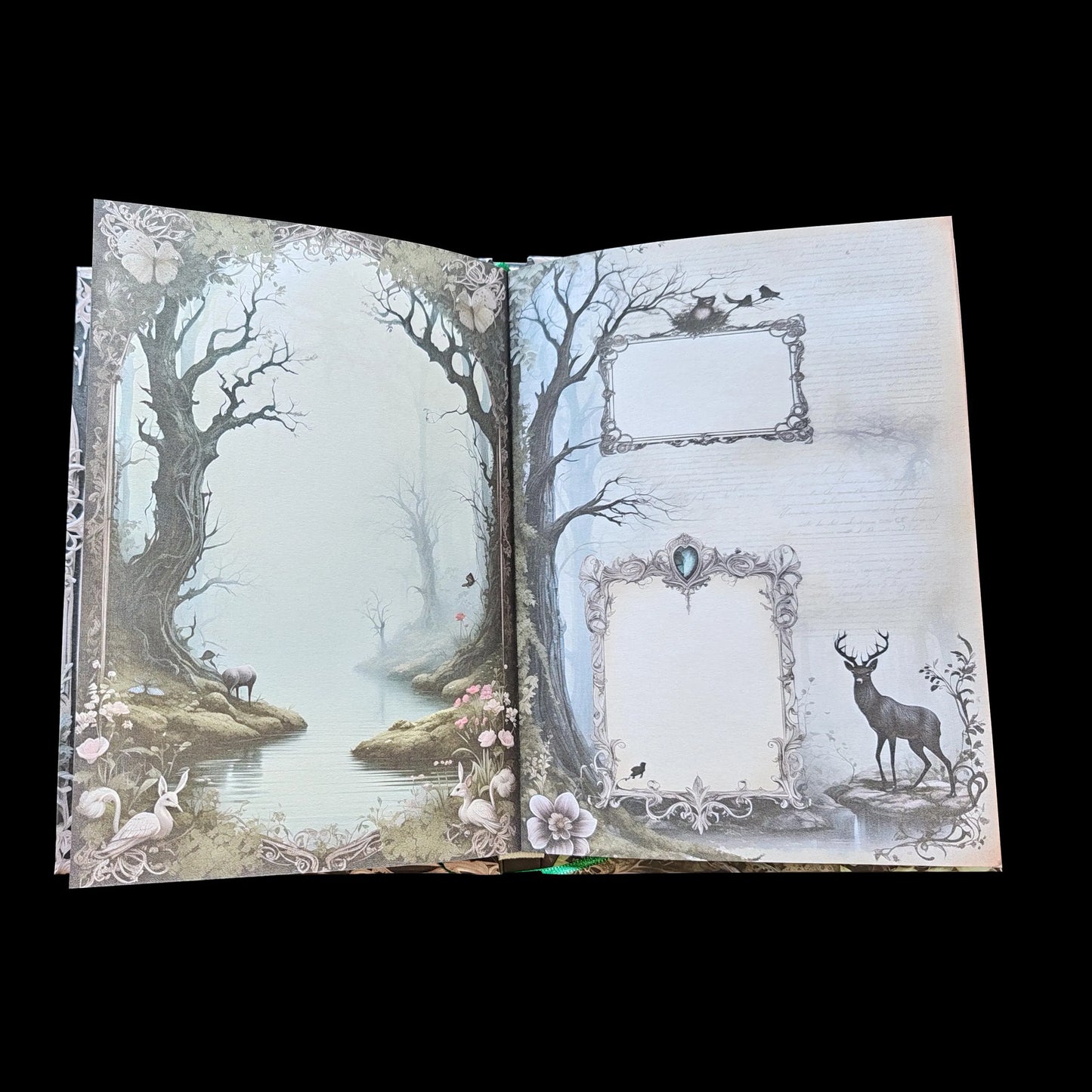 Illustriertes Notizbuch | Motiv Sinister Forest | DIN A5 Hardcover | 160 Seiten