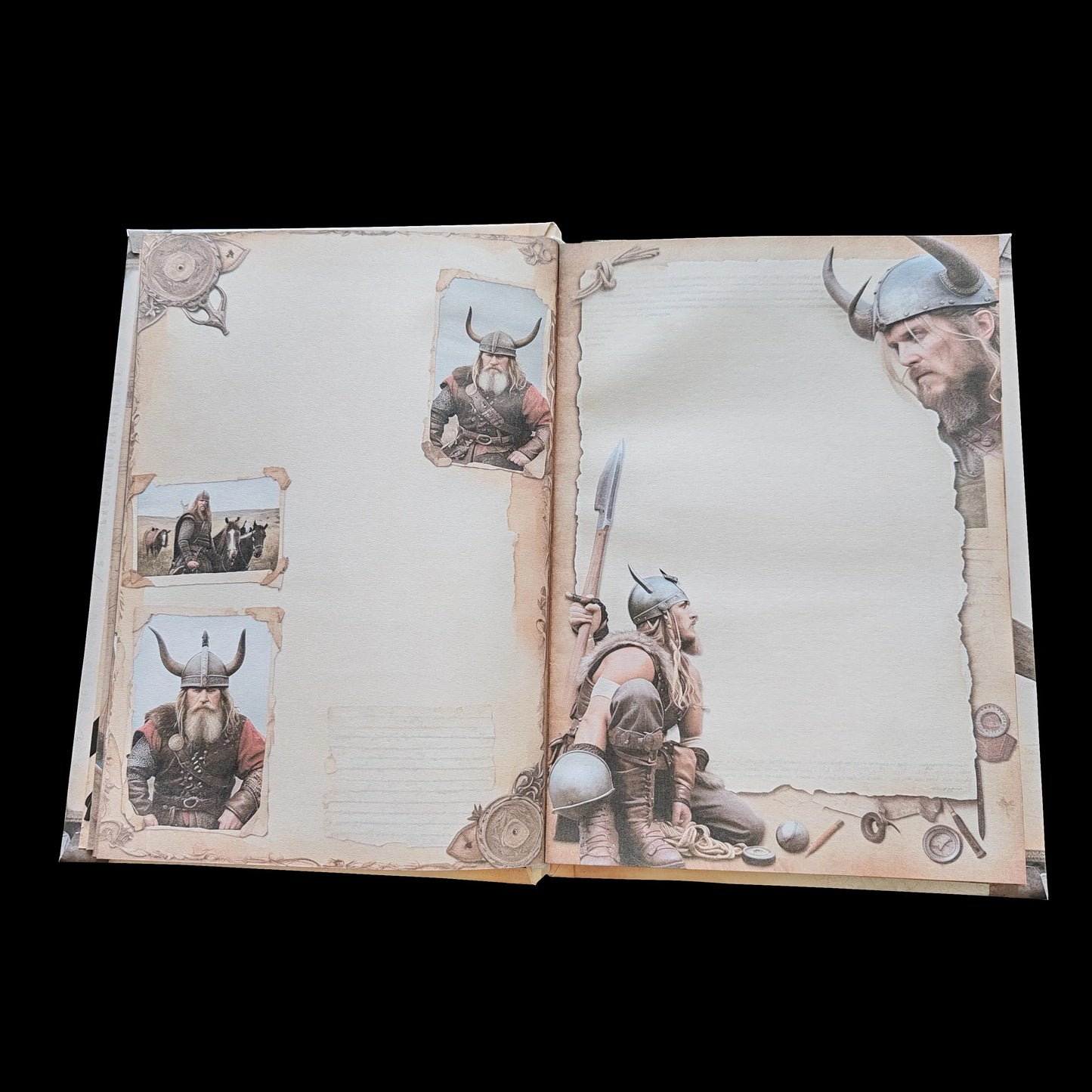 Illustriertes Notizbuch | Motiv Wild Vikings | DIN A5 Hardcover | 160 Seiten