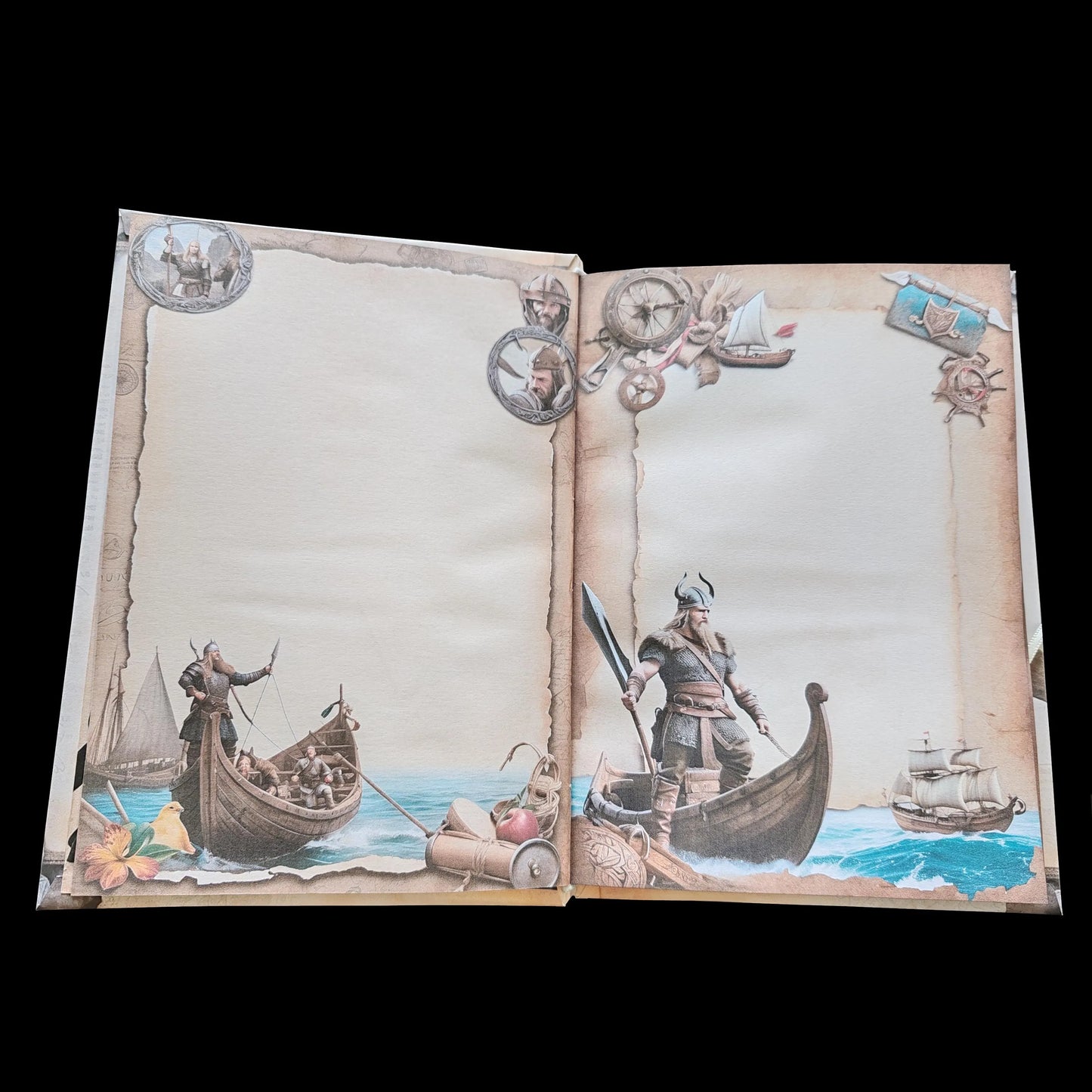 Illustriertes Notizbuch | Motiv Wild Vikings | DIN A5 Hardcover | 160 Seiten