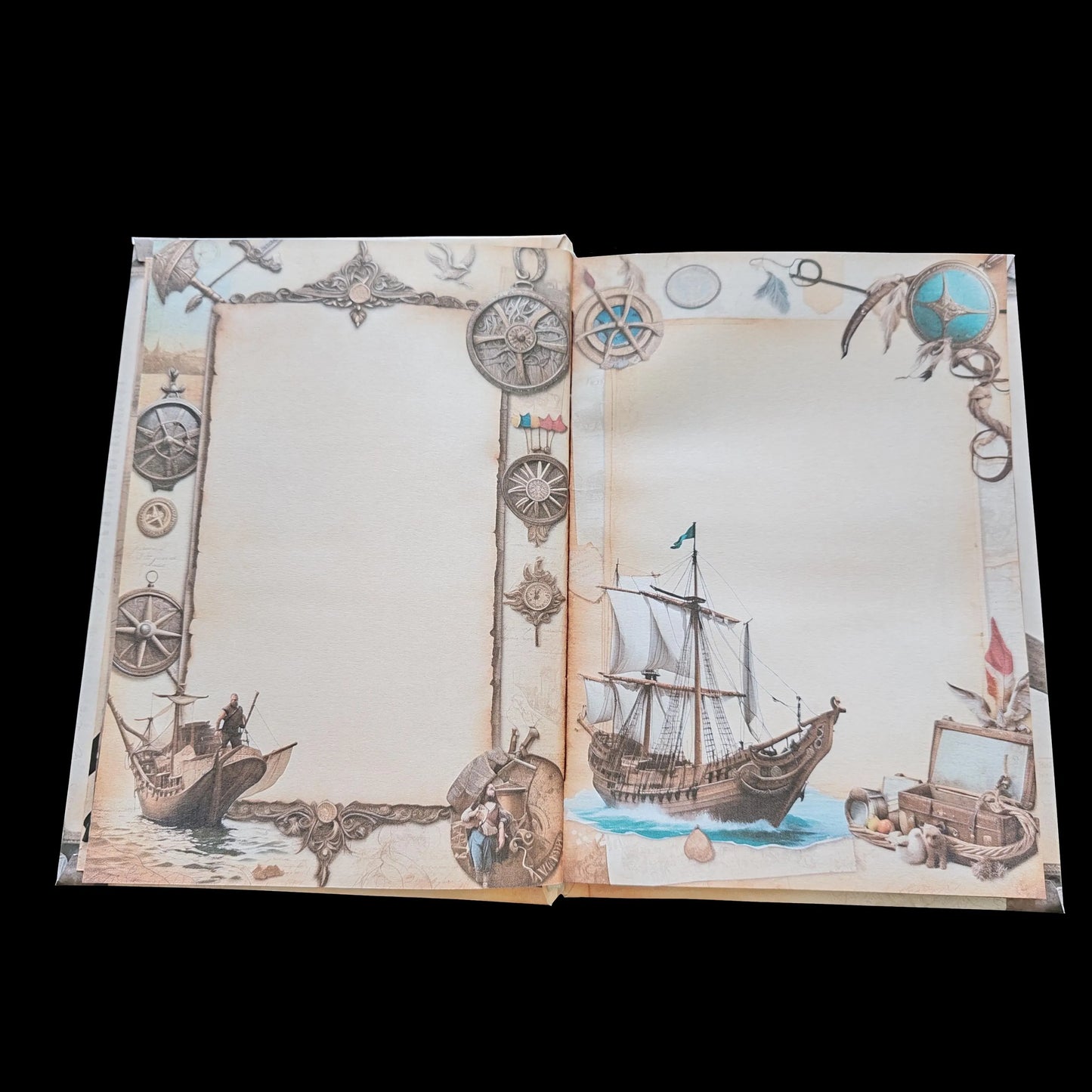 Illustriertes Notizbuch | Motiv Wild Vikings | DIN A5 Hardcover | 160 Seiten