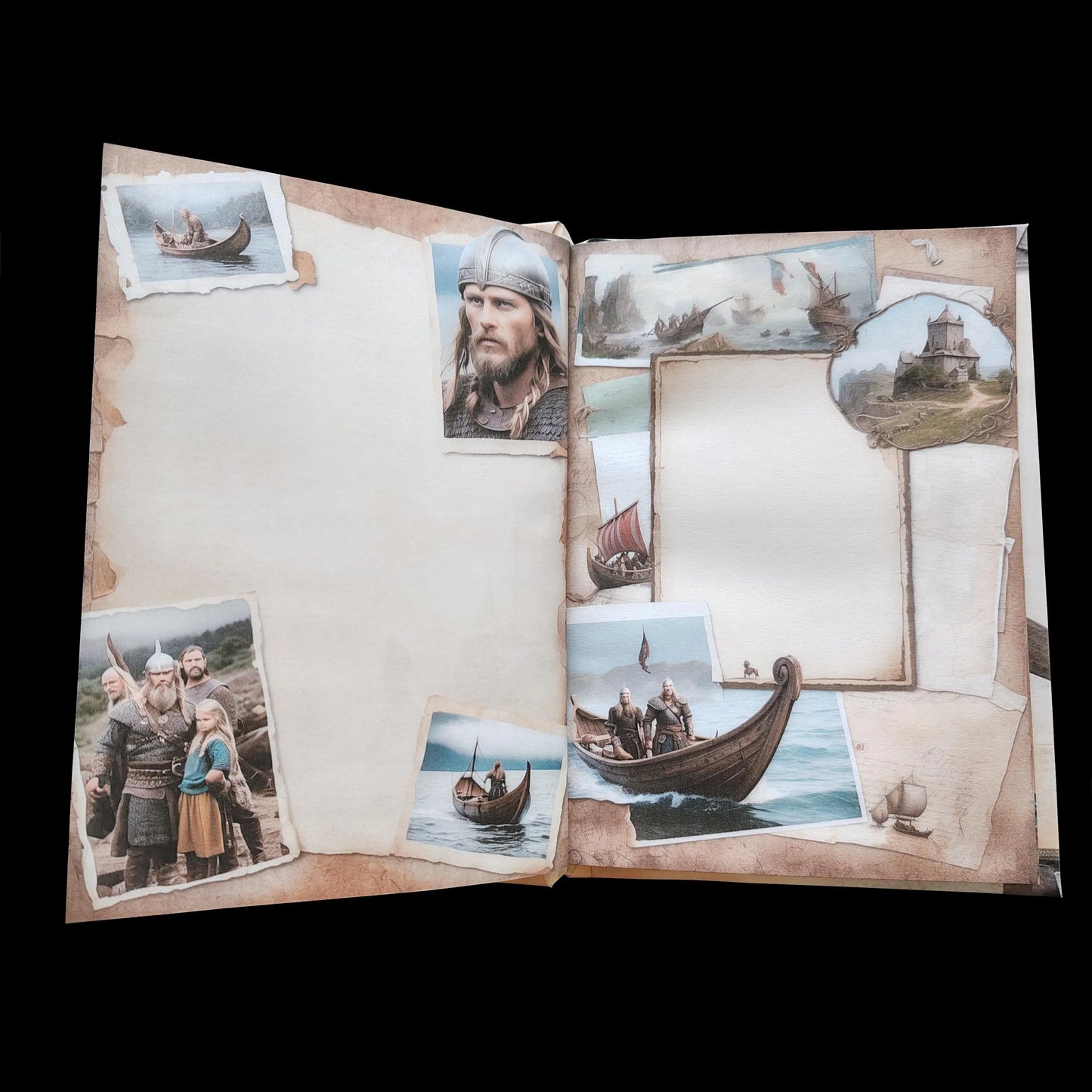 Illustriertes Notizbuch | Motiv Wild Vikings | DIN A5 Hardcover | 160 Seiten