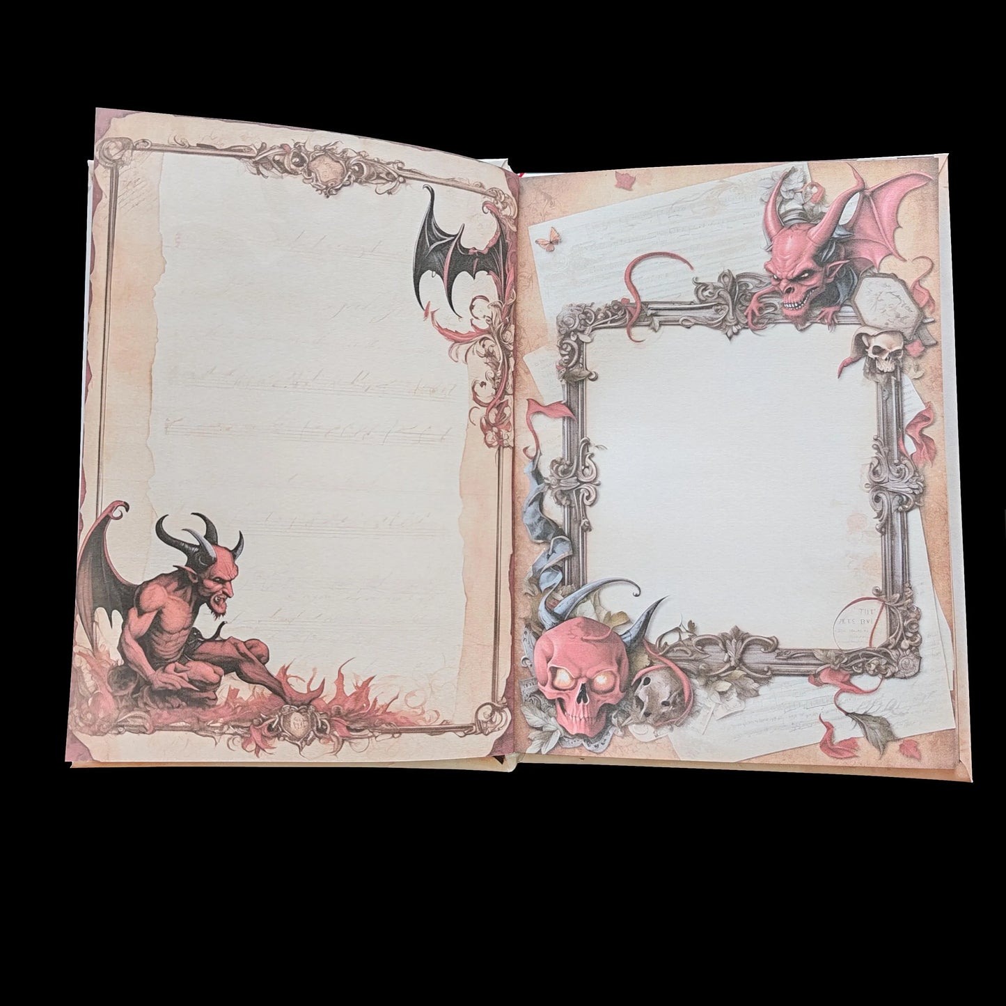 Illustriertes Notizbuch | Motiv Devil´s Hell | DIN A5 Hardcover | 160 Seiten