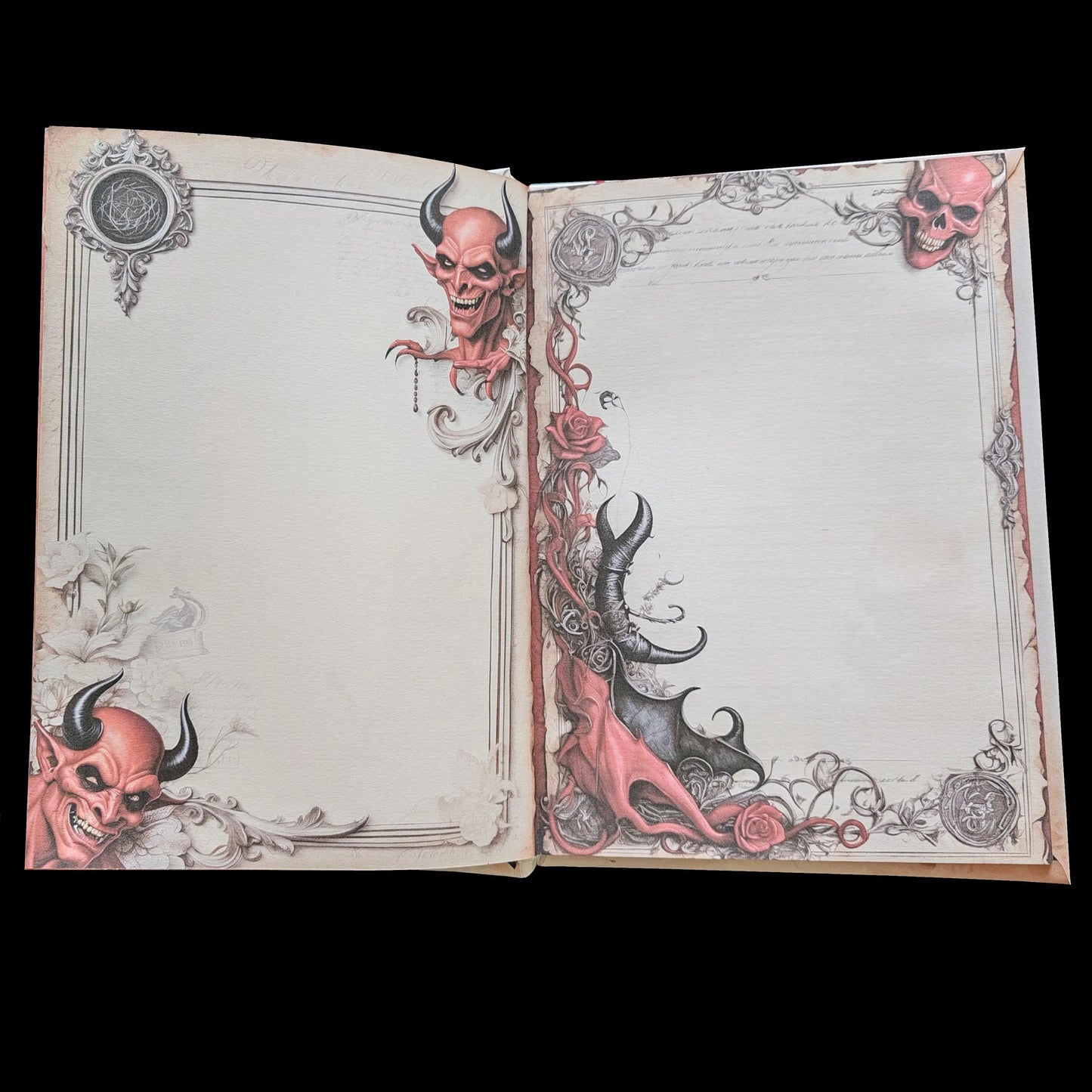 Illustriertes Notizbuch | Motiv Devil´s Hell | DIN A5 Hardcover | 160 Seiten