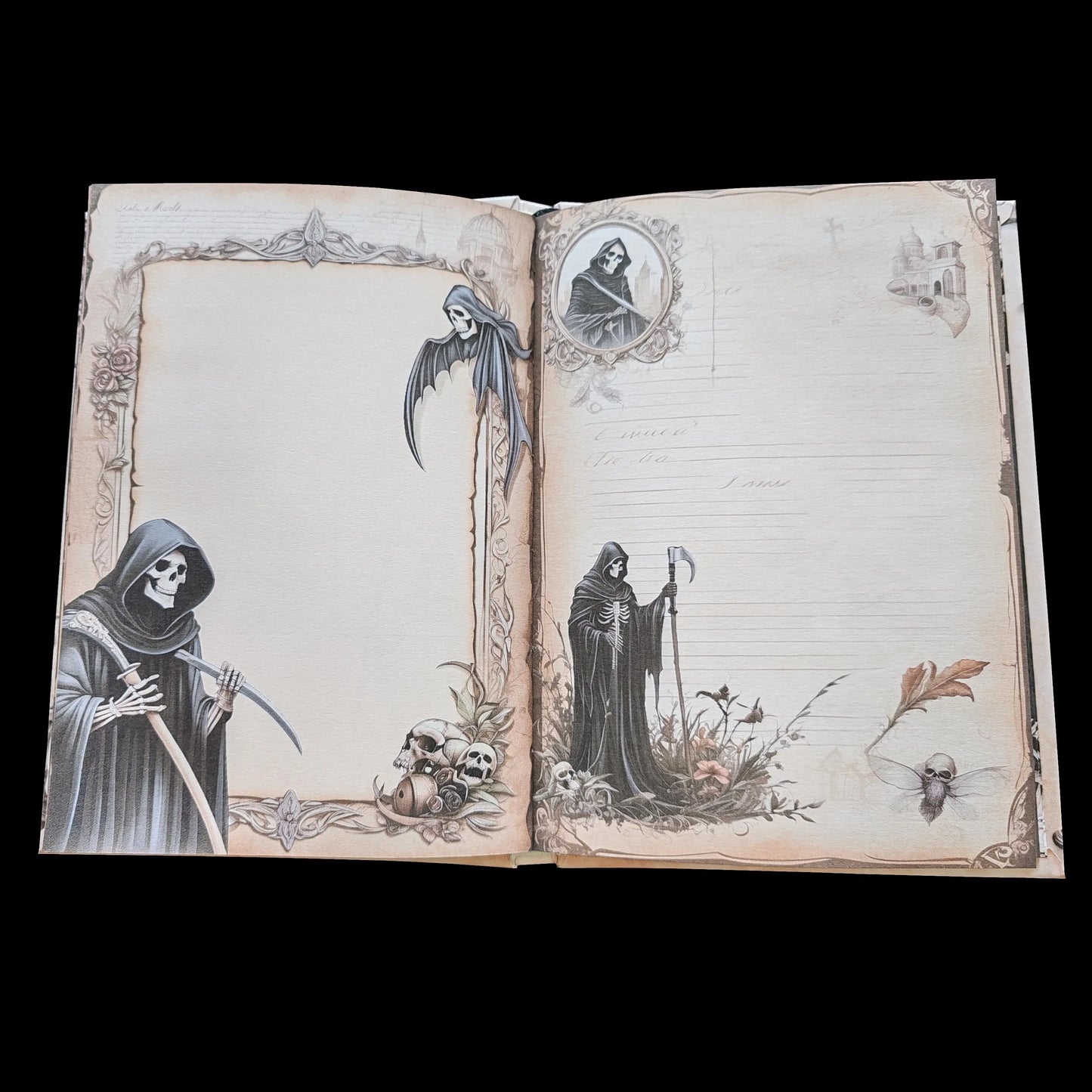 Illustriertes Notizbuch | Motiv Reaper´s World | DIN A5 Hardcover | 160 Seiten