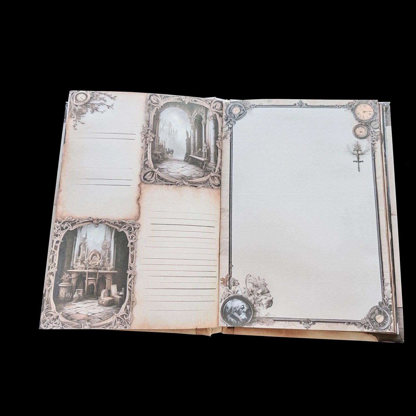 Illustriertes Notizbuch | Motiv Dark Age | DIN A5 Hardcover | 160 Seiten