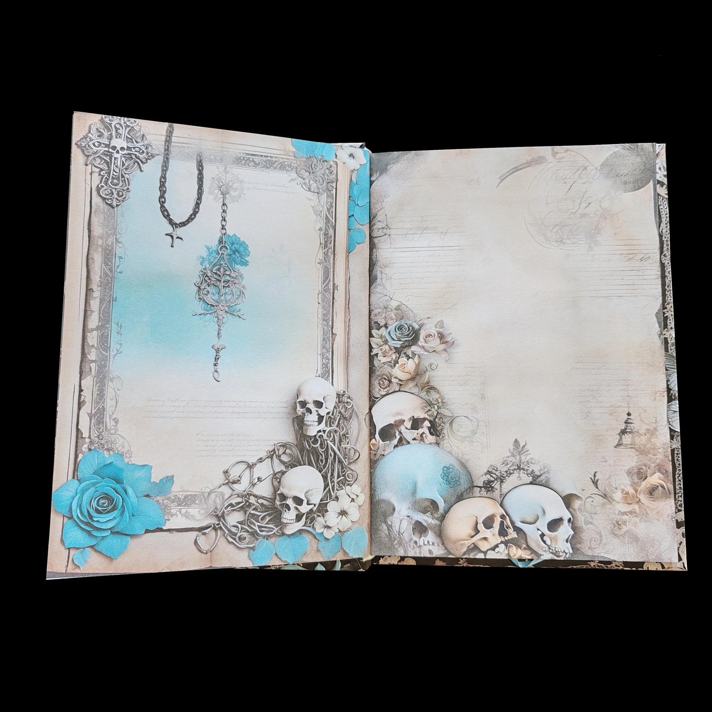 Illustriertes Notizbuch | Motiv Dark Caribbean | DIN A5 Hardcover | 160 Seiten