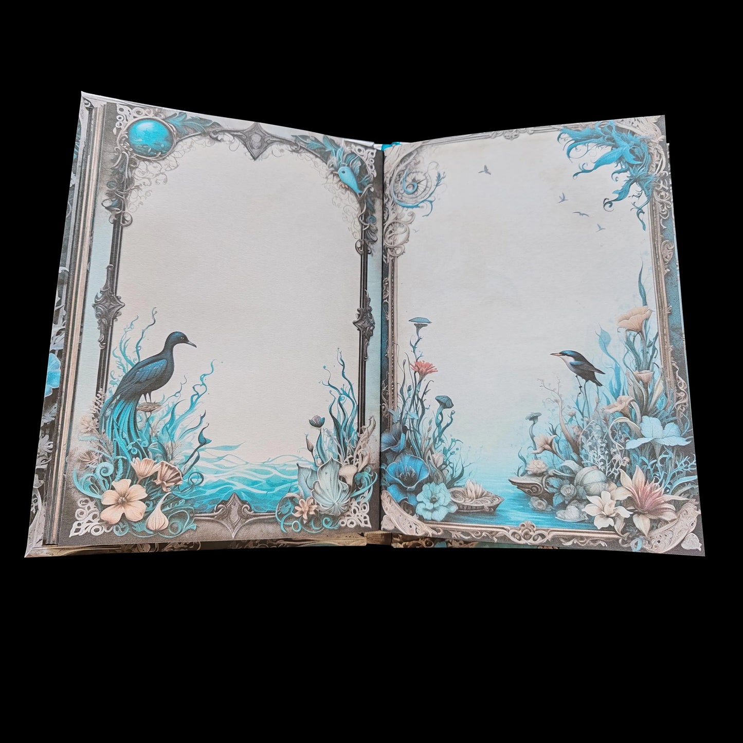 Illustriertes Notizbuch | Motiv Dark Ocean | DIN A5 Hardcover | 160 Seiten