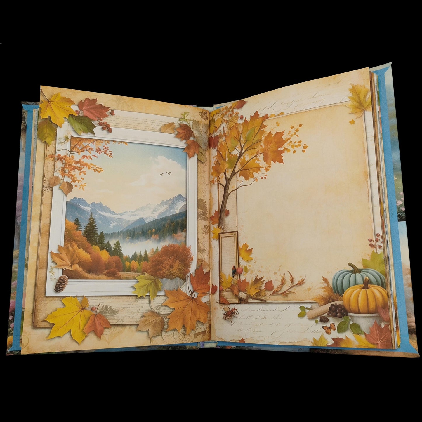Illustriertes Notizbuch | Motiv Four Seasons | DIN A5 Hardcover | 160 Seiten