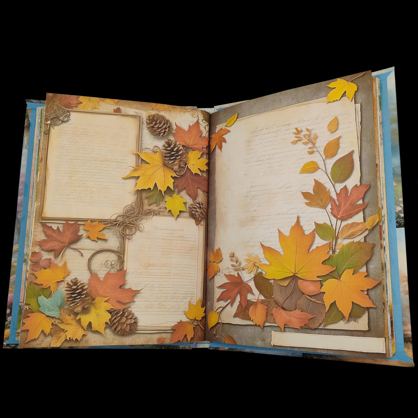 Illustriertes Notizbuch | Motiv Four Seasons | DIN A5 Hardcover | 160 Seiten