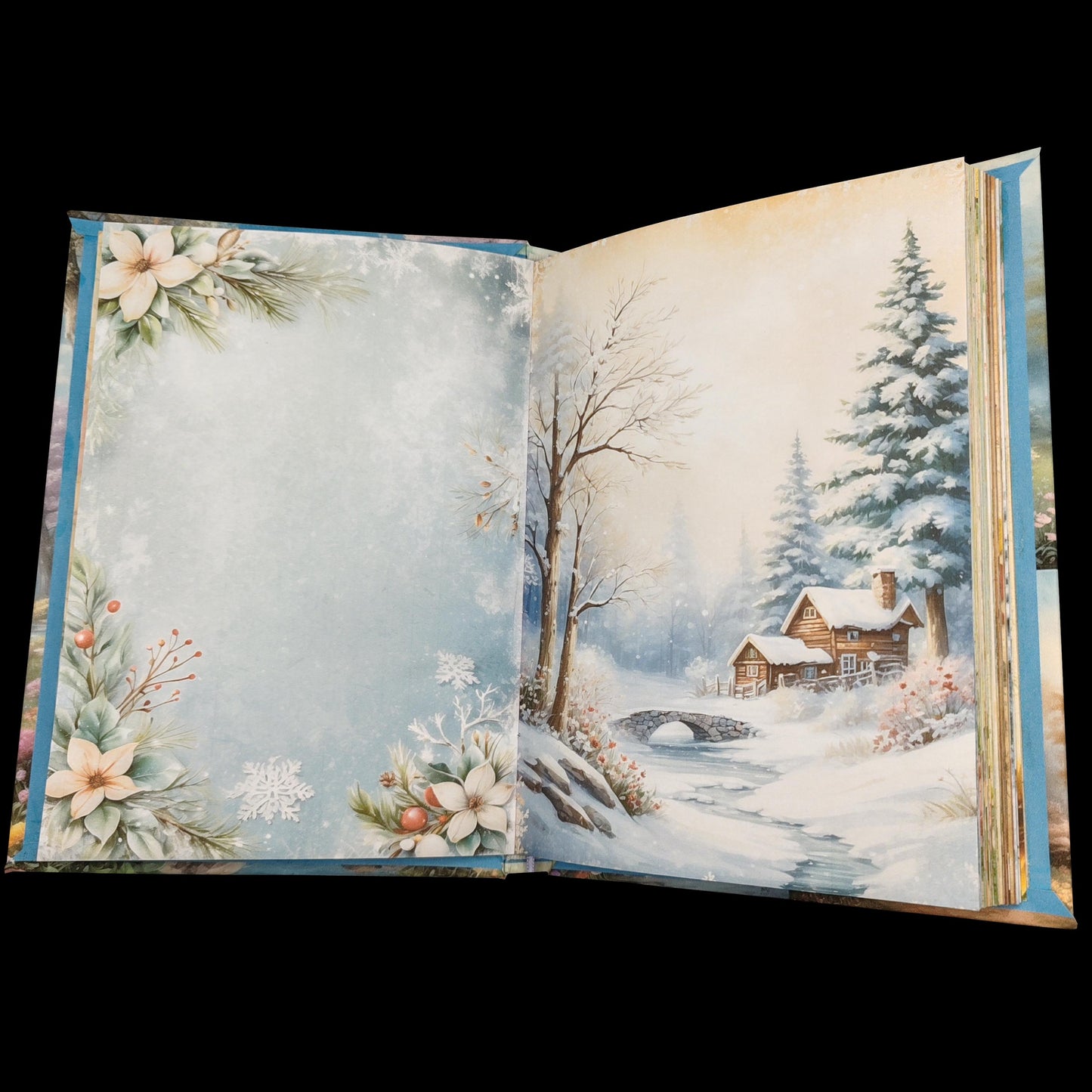 Illustriertes Notizbuch | Motiv Four Seasons | DIN A5 Hardcover | 160 Seiten