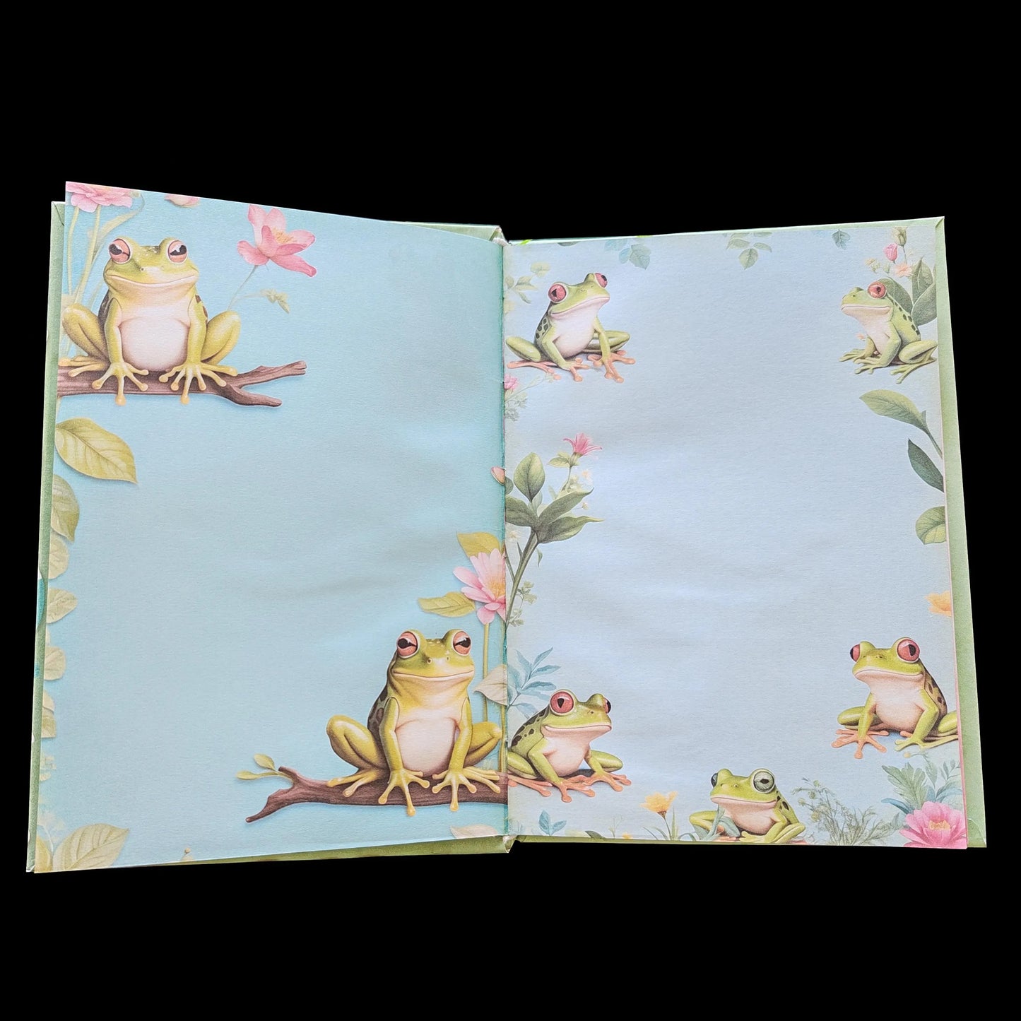 Illustriertes Notizbuch | Motiv Frog Life | DIN A5 Hardcover | 160 Seiten