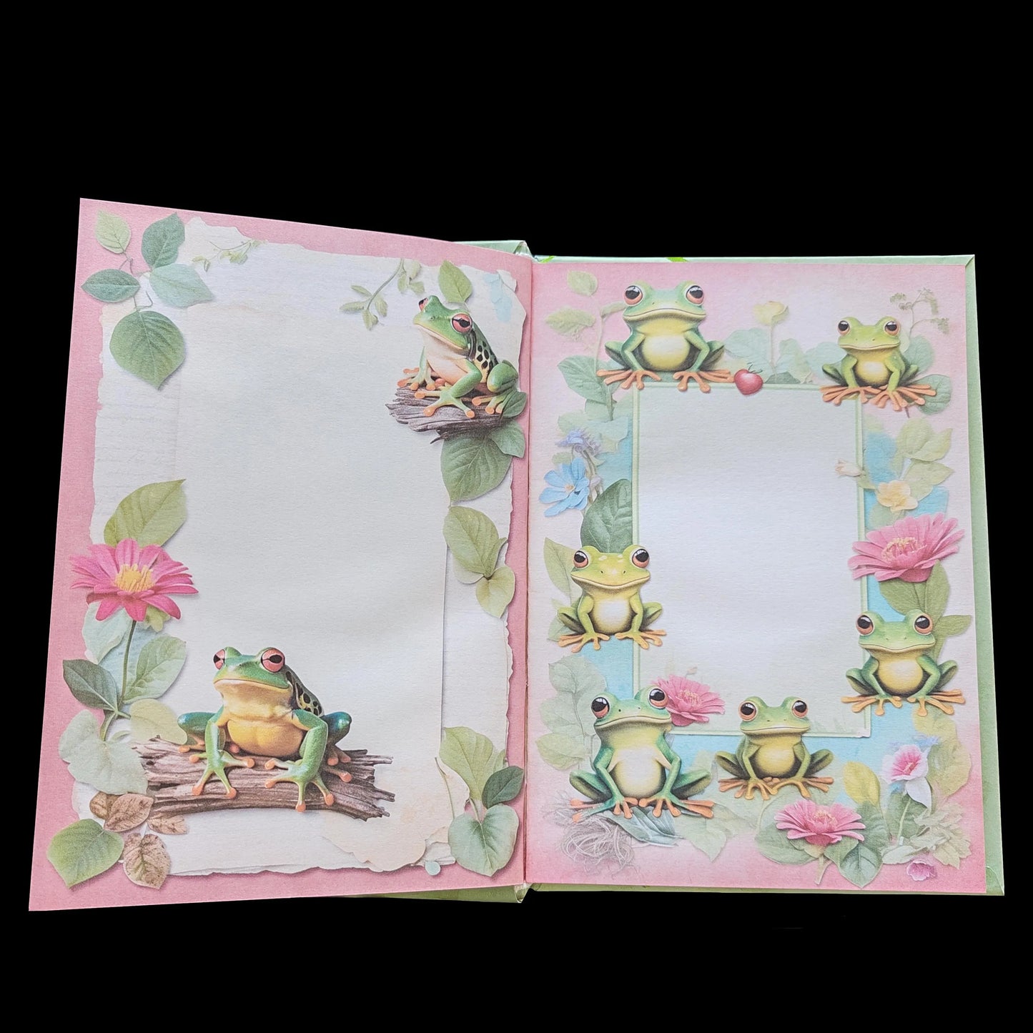 Illustriertes Notizbuch | Motiv Frog Life | DIN A5 Hardcover | 160 Seiten