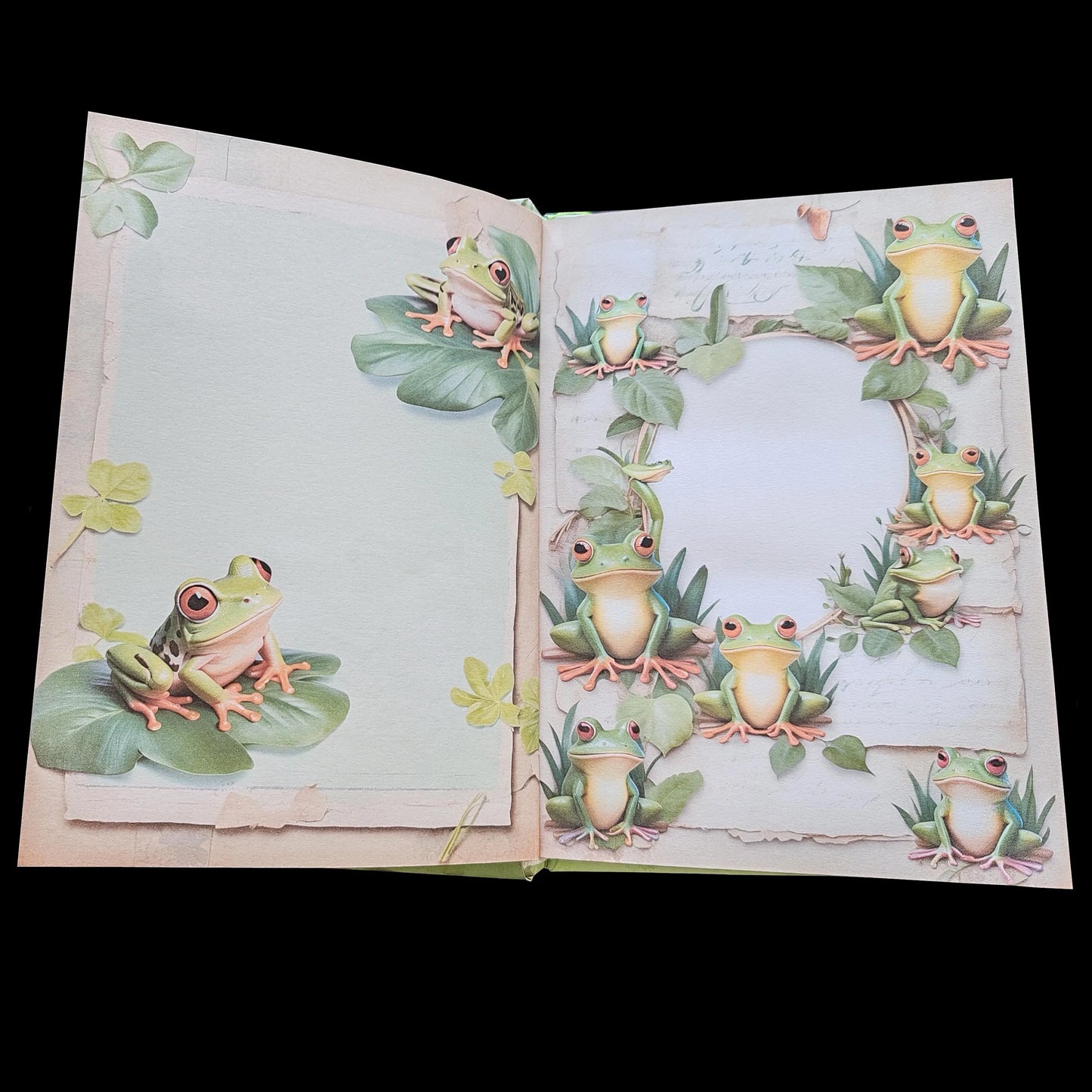 Illustriertes Notizbuch | Motiv Frog Life | DIN A5 Hardcover | 160 Seiten