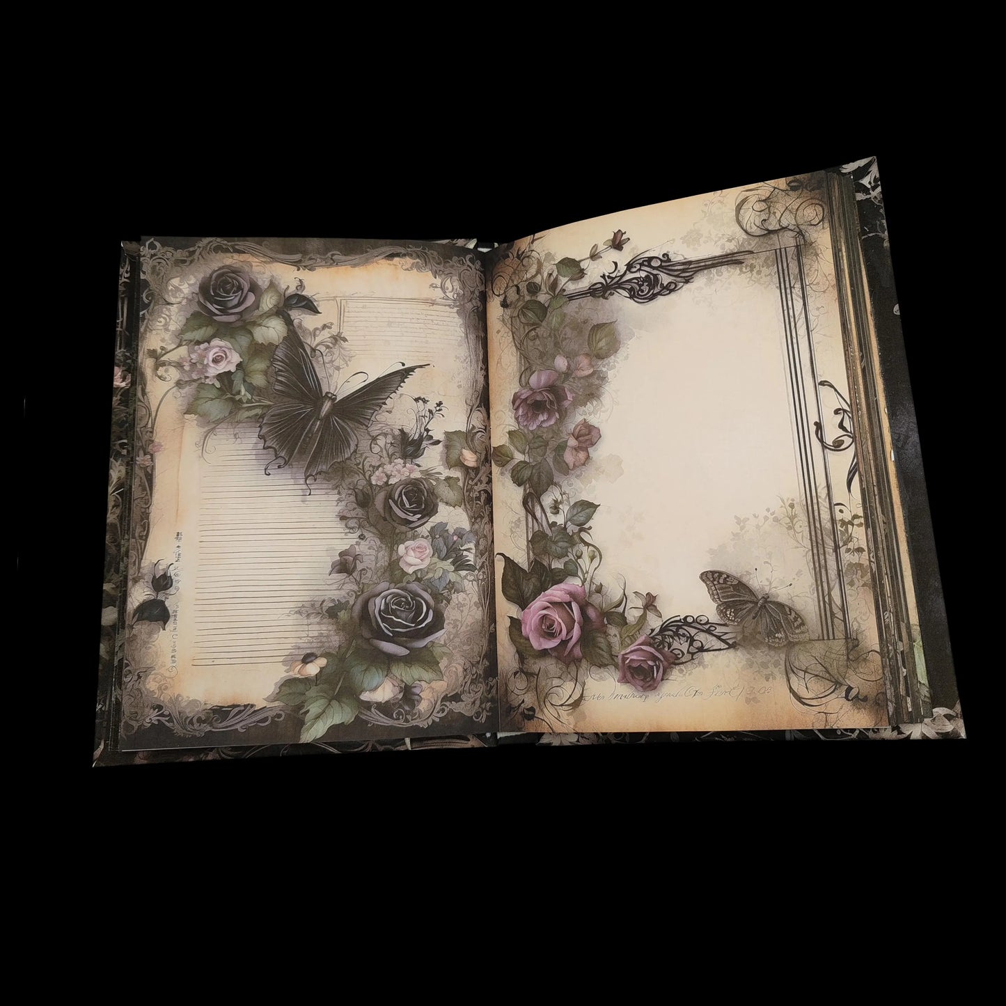 Illustriertes Notizbuch | Motiv Gothic Garden | DIN A5 Hardcover | 160 Seiten