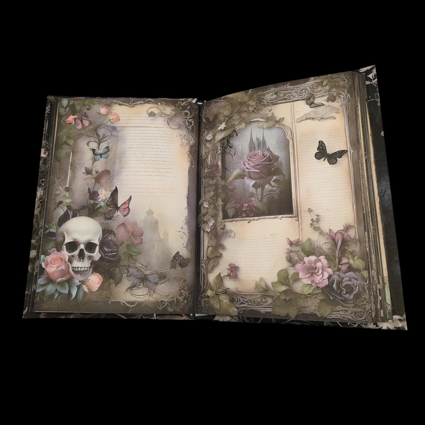 Illustriertes Notizbuch | Motiv Gothic Garden | DIN A5 Hardcover | 160 Seiten