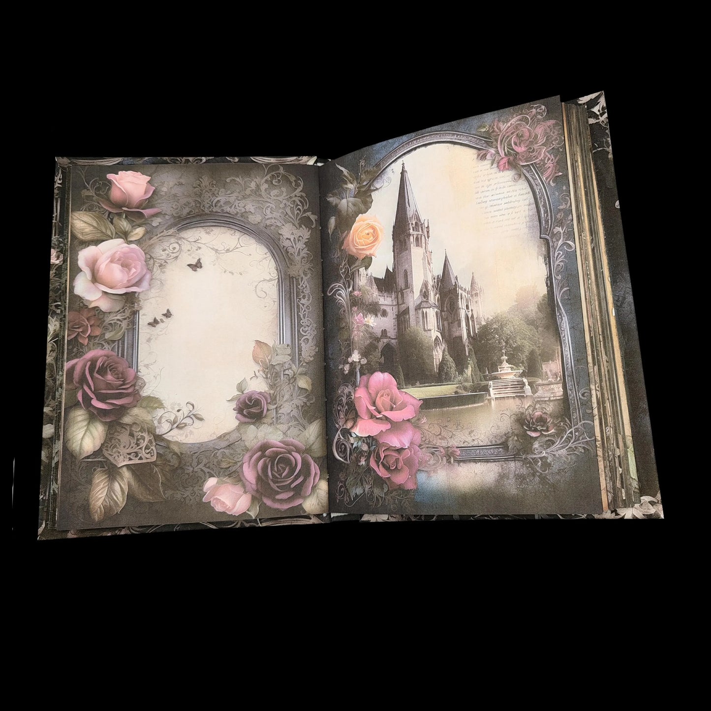 Illustriertes Notizbuch | Motiv Gothic Garden | DIN A5 Hardcover | 160 Seiten