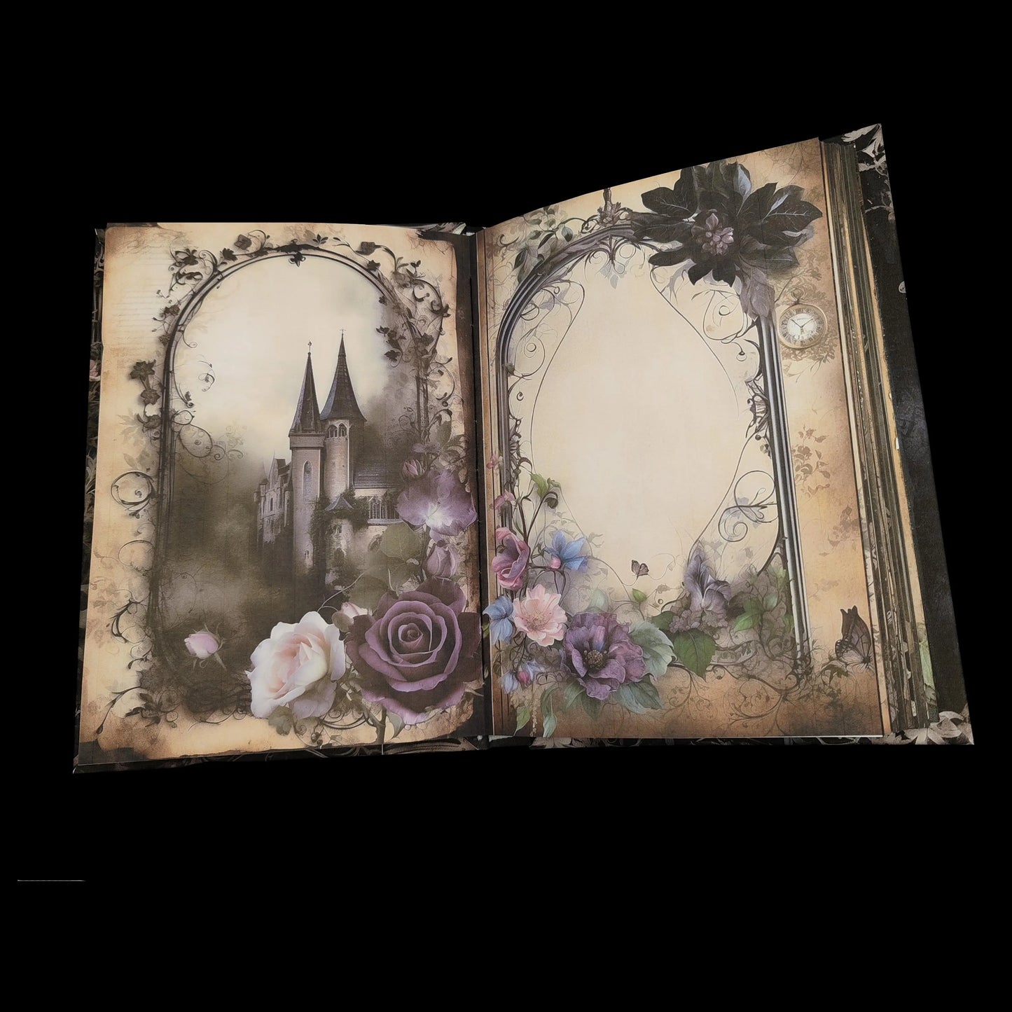 Illustriertes Notizbuch | Motiv Gothic Garden | DIN A5 Hardcover | 160 Seiten