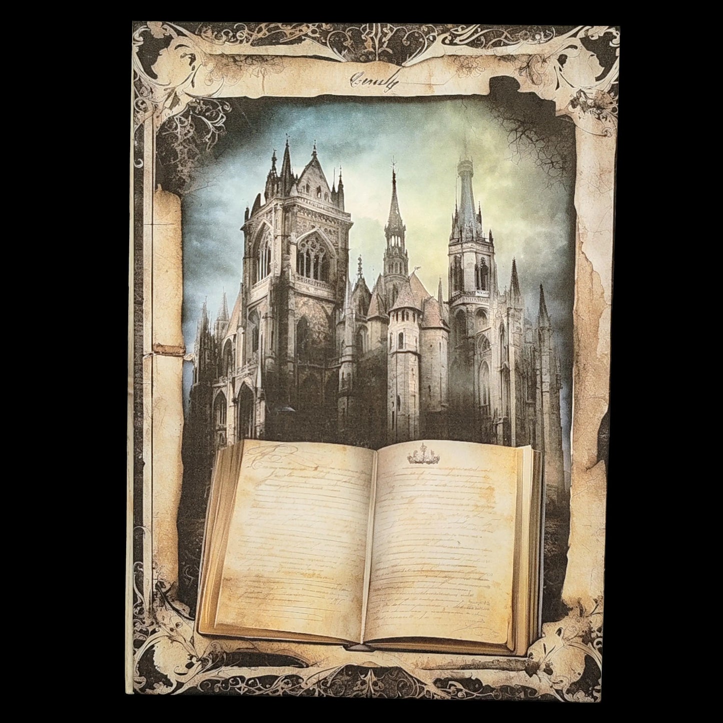 Illustriertes Notizbuch | Motiv Haunting Gothic | DIN A5 Hardcover | 160 Seiten