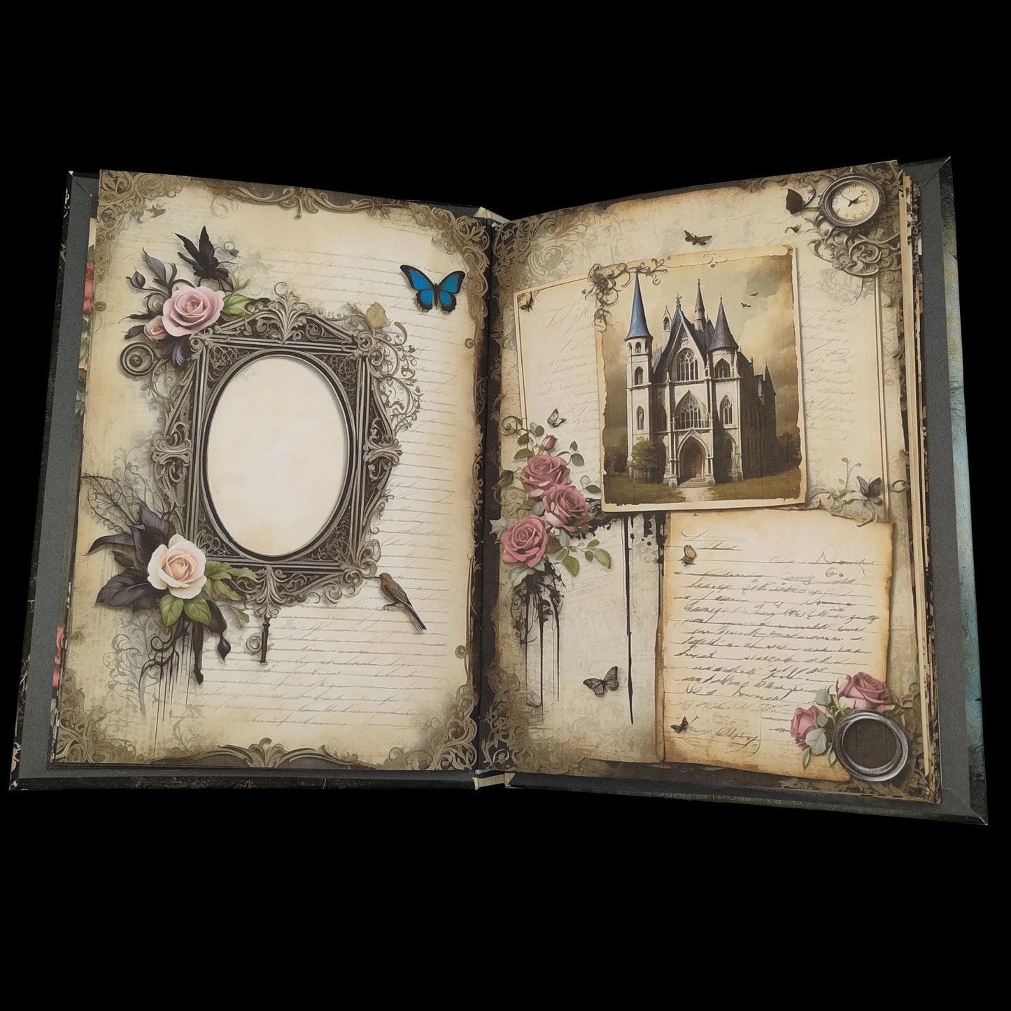 Illustriertes Notizbuch | Motiv Haunting Gothic | DIN A5 Hardcover | 160 Seiten