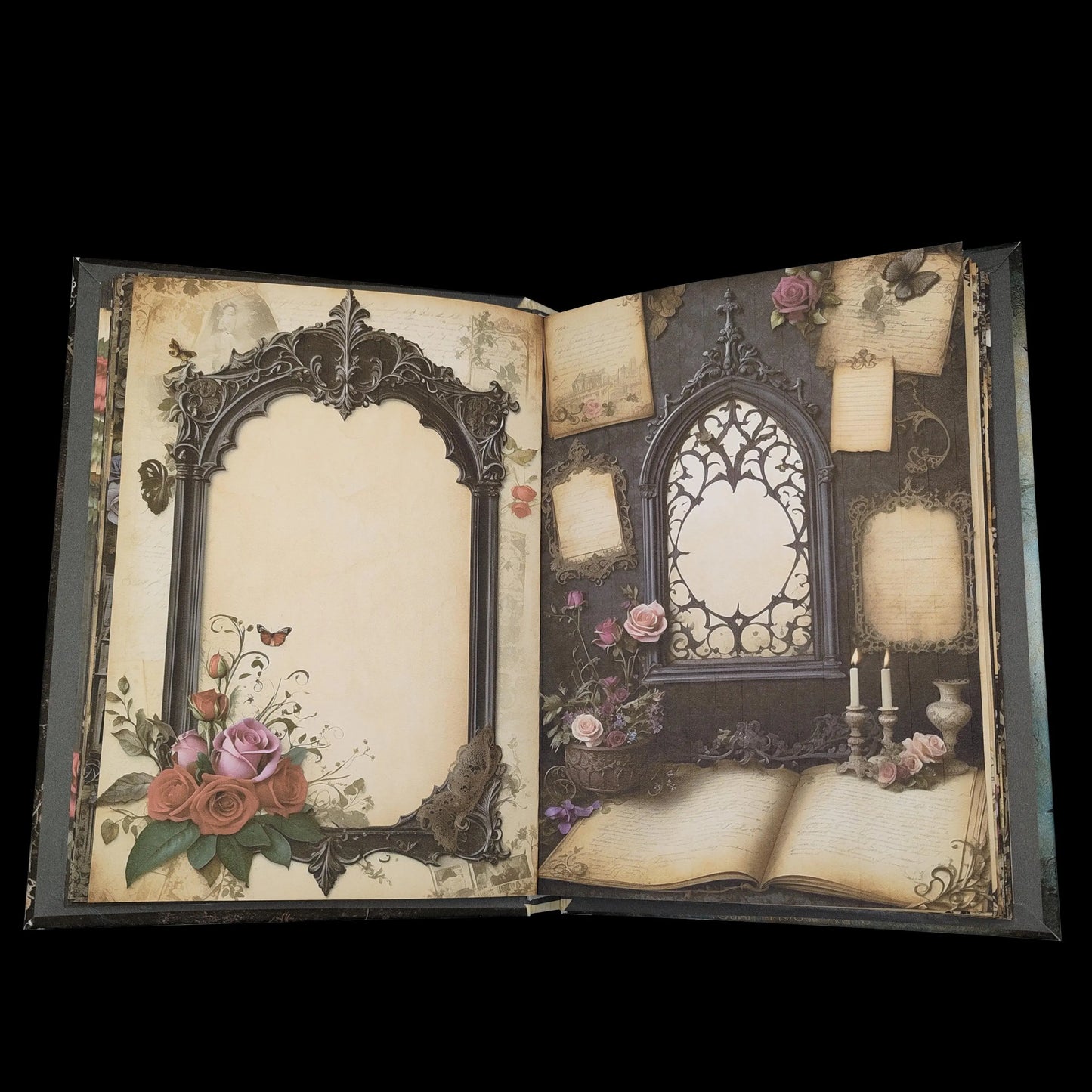 Illustriertes Notizbuch | Motiv Haunting Gothic | DIN A5 Hardcover | 160 Seiten