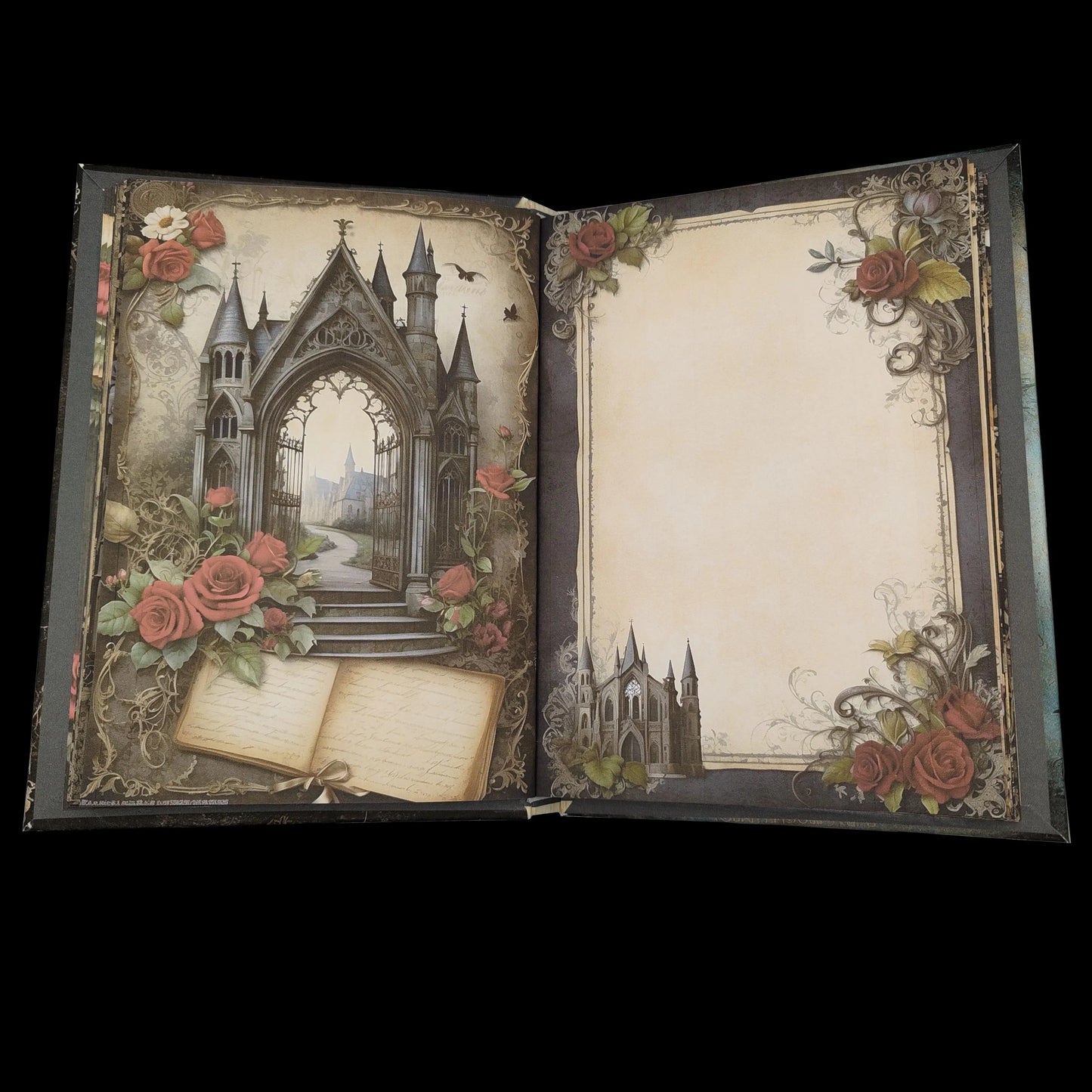 Illustriertes Notizbuch | Motiv Haunting Gothic | DIN A5 Hardcover | 160 Seiten