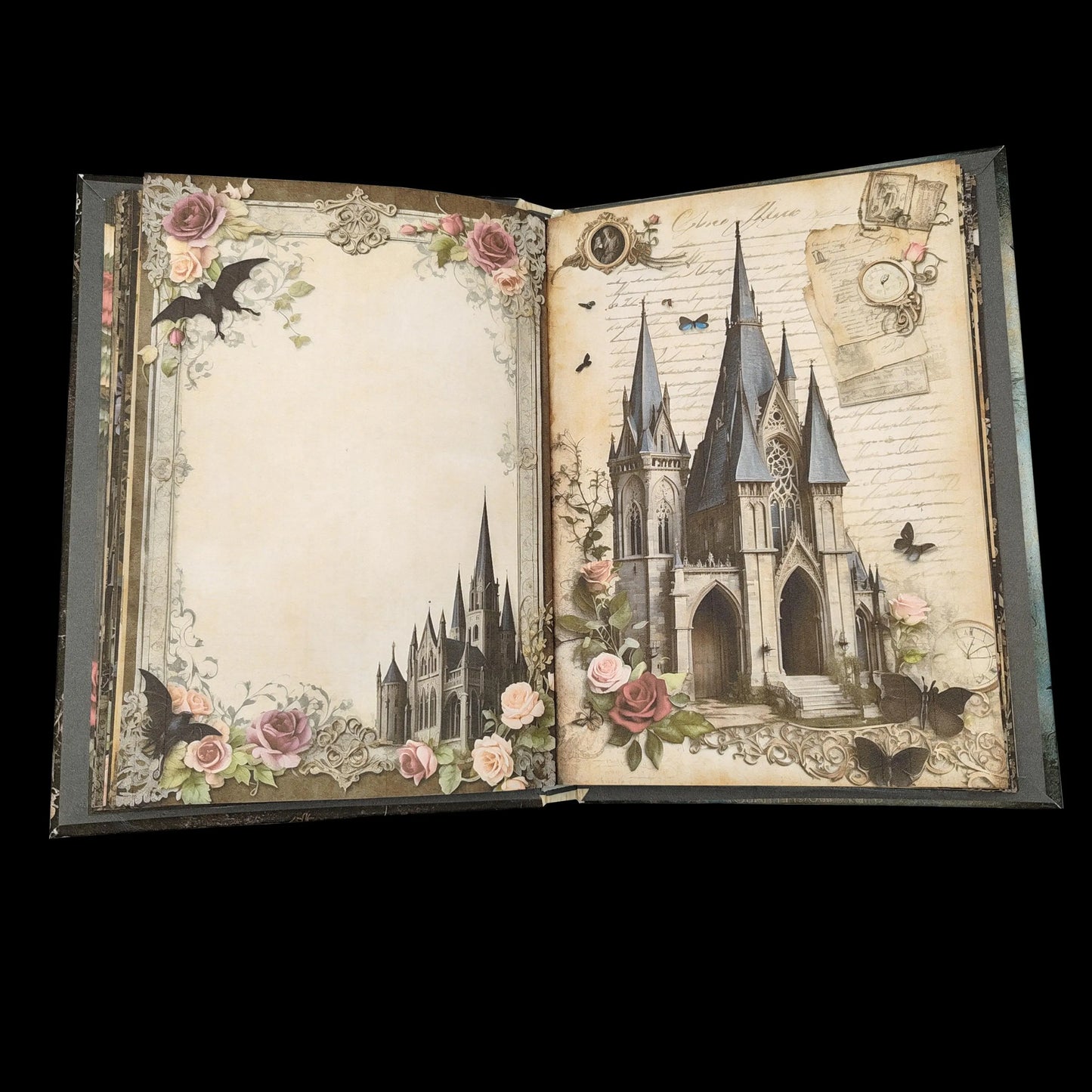 Illustriertes Notizbuch | Motiv Haunting Gothic | DIN A5 Hardcover | 160 Seiten