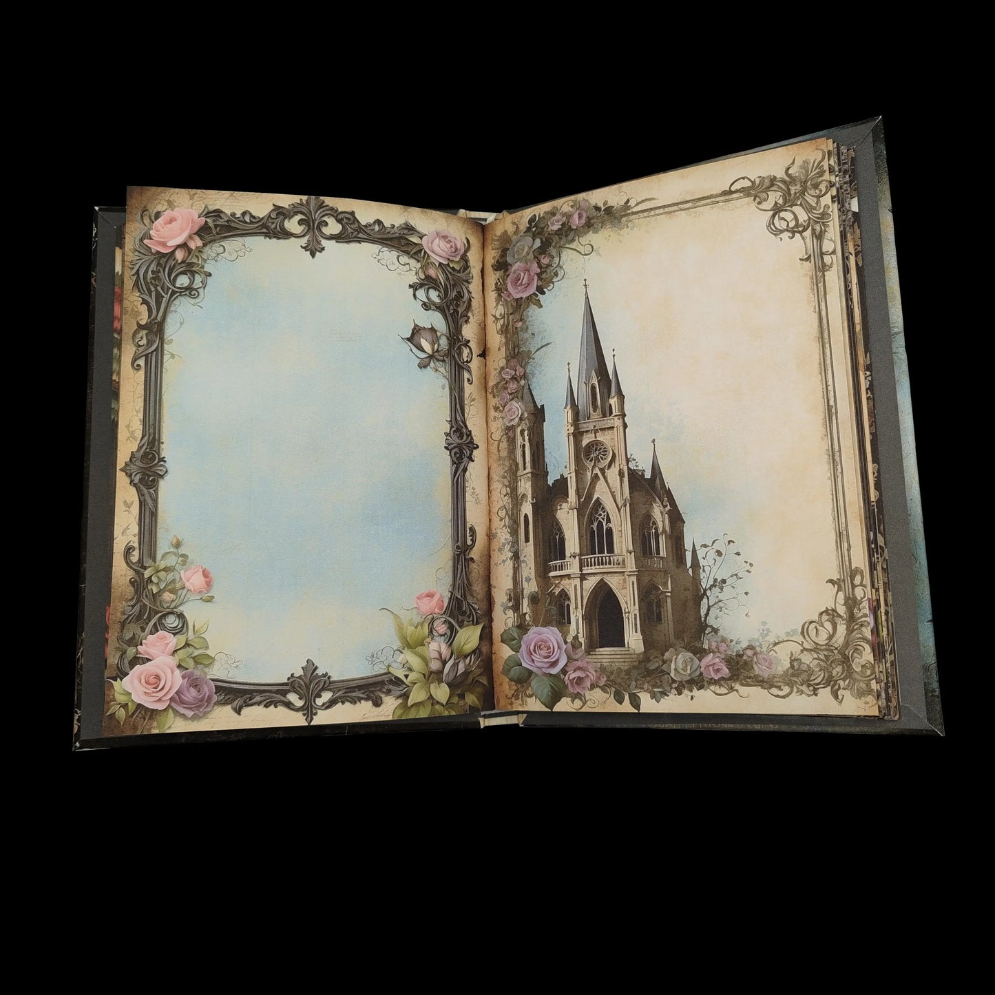 Illustriertes Notizbuch | Motiv Haunting Gothic | DIN A5 Hardcover | 160 Seiten
