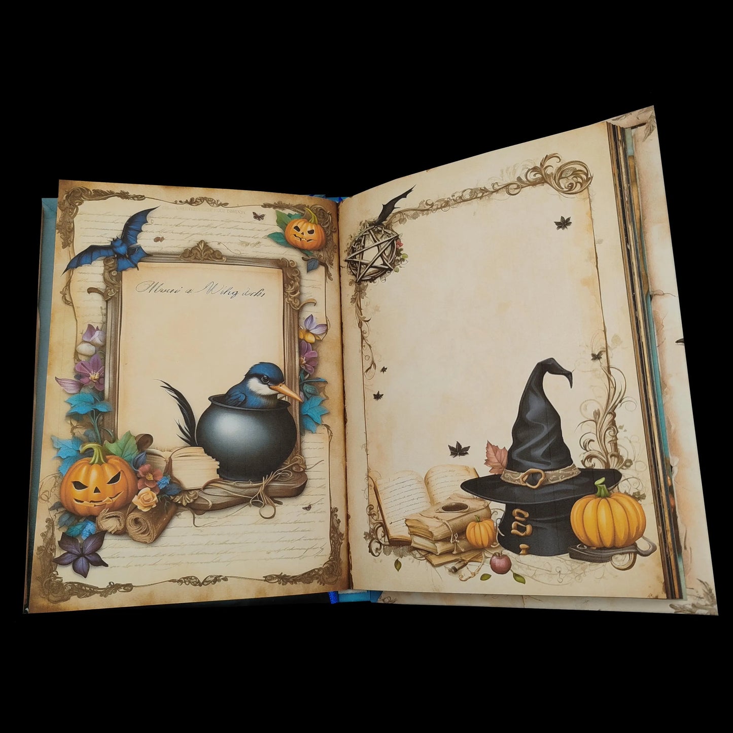 Illustriertes Notizbuch | Motiv Magic Witchcraft | DIN A5 Hardcover | 160 Seiten