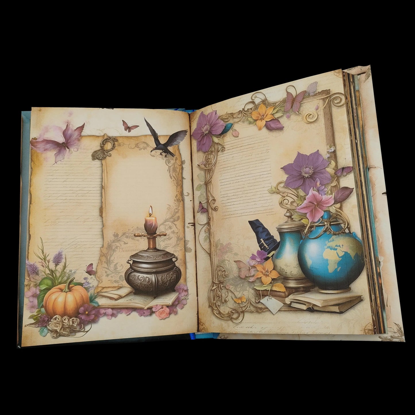 Illustriertes Notizbuch | Motiv Magic Witchcraft | DIN A5 Hardcover | 160 Seiten
