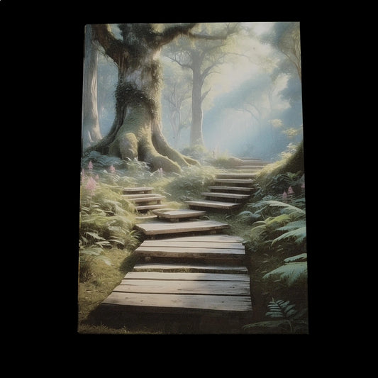 Illustriertes Notizbuch | Motiv Relaxing Forest | DIN A5 Hardcover | 160 Seiten