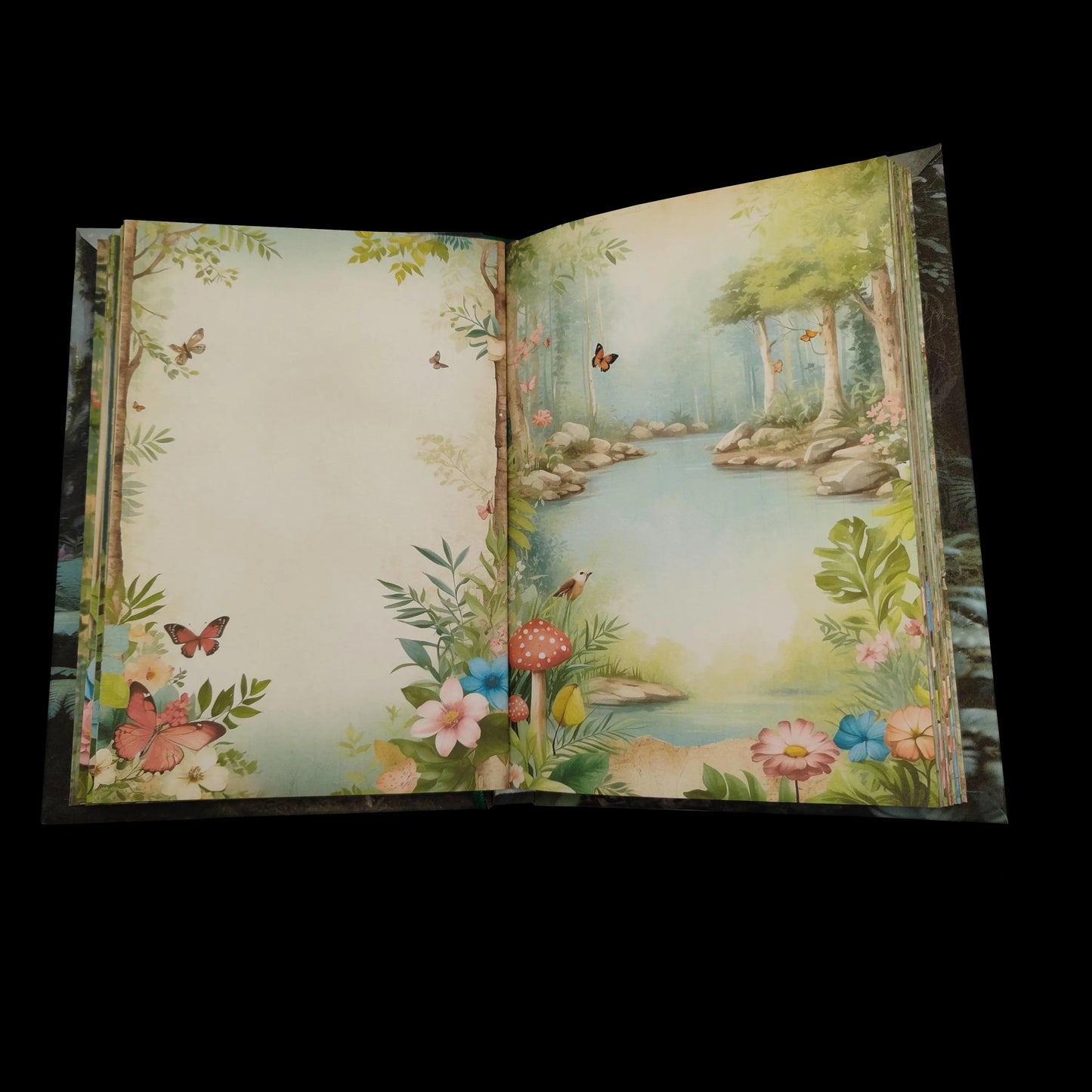 Illustriertes Notizbuch | Motiv Relaxing Forest | DIN A5 Hardcover | 160 Seiten