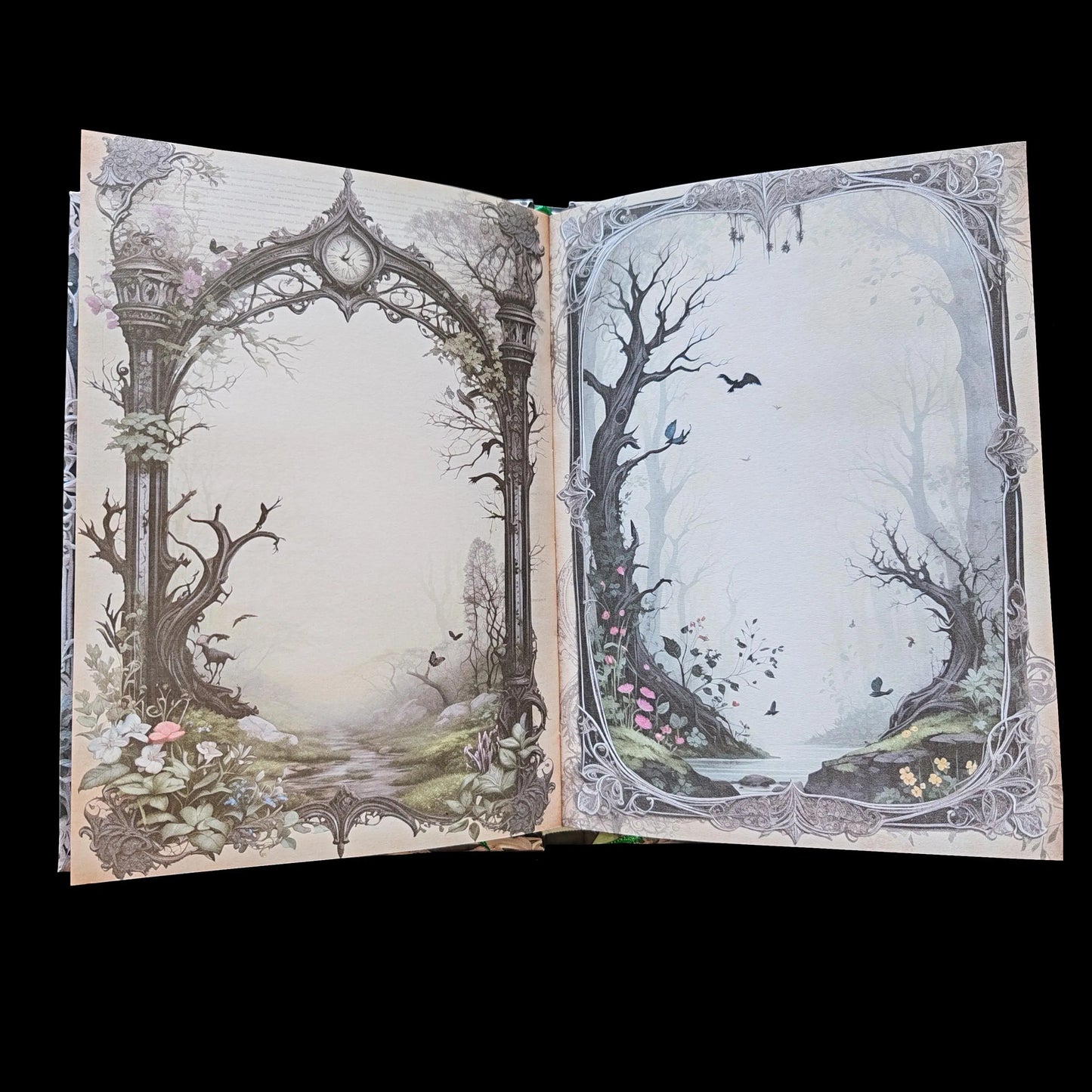 Illustriertes Notizbuch | Motiv Sinister Forest | DIN A5 Hardcover | 160 Seiten