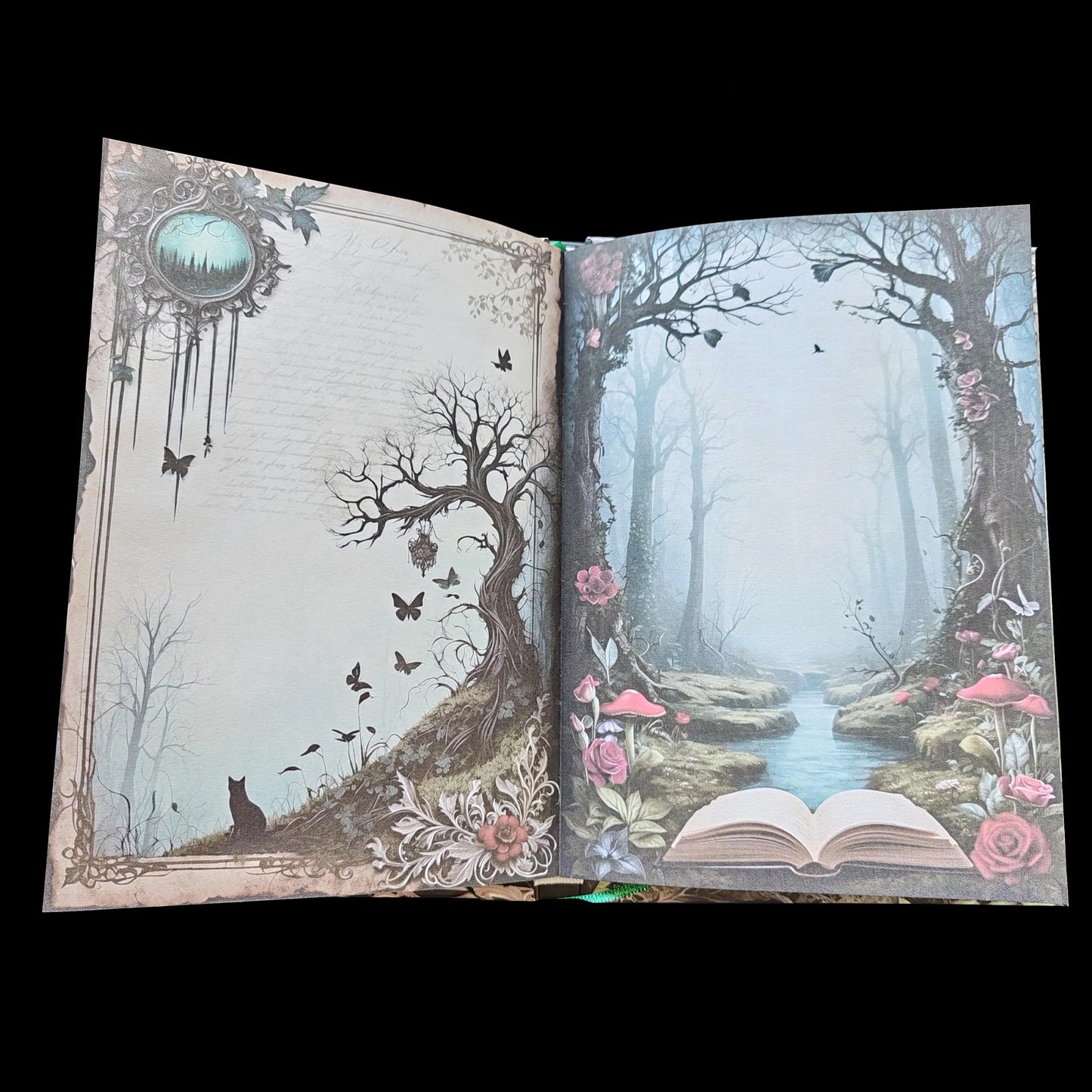 Illustriertes Notizbuch | Motiv Sinister Forest | DIN A5 Hardcover | 160 Seiten