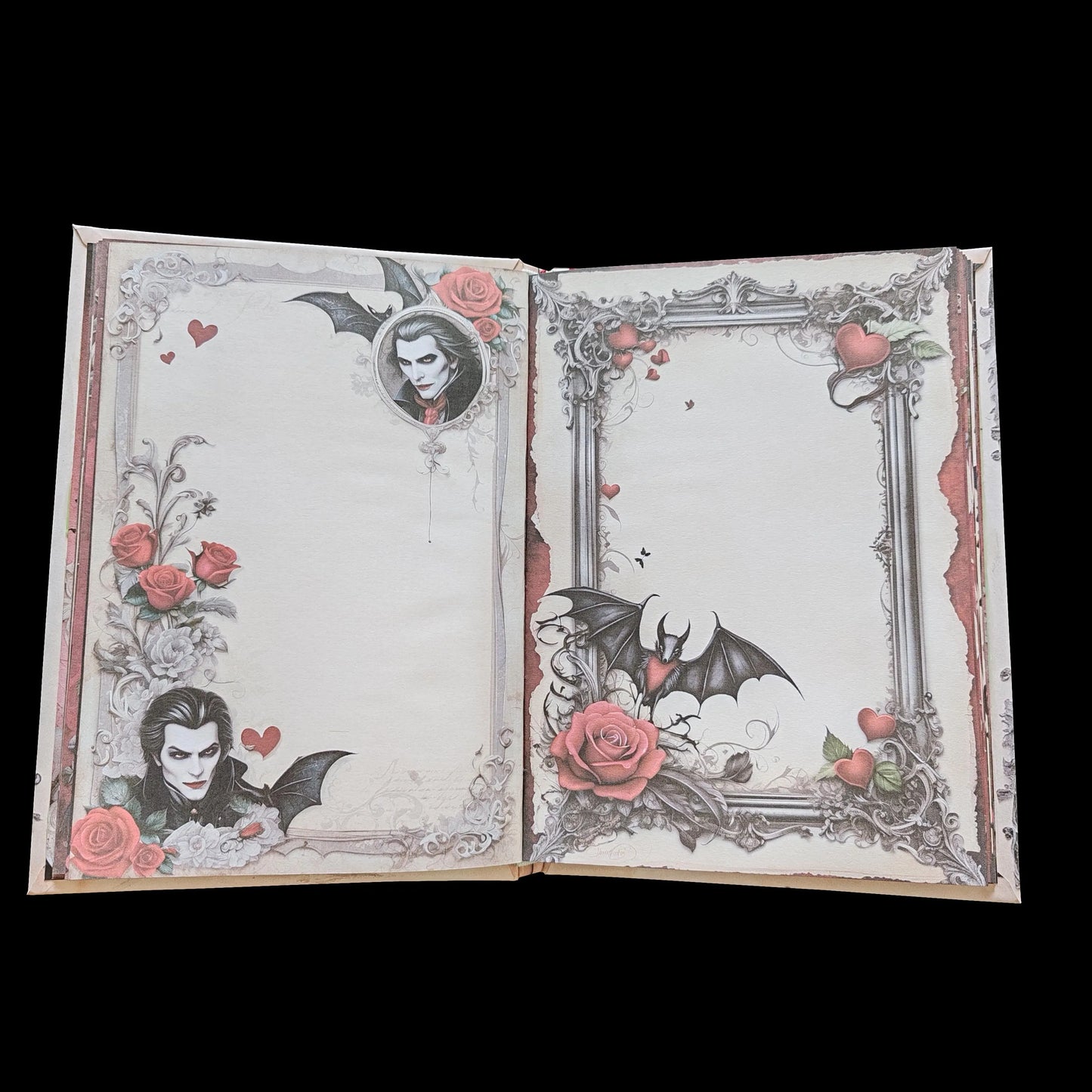 Illustriertes Notizbuch | Motiv Vampire Love | DIN A5 Hardcover | 160 Seiten