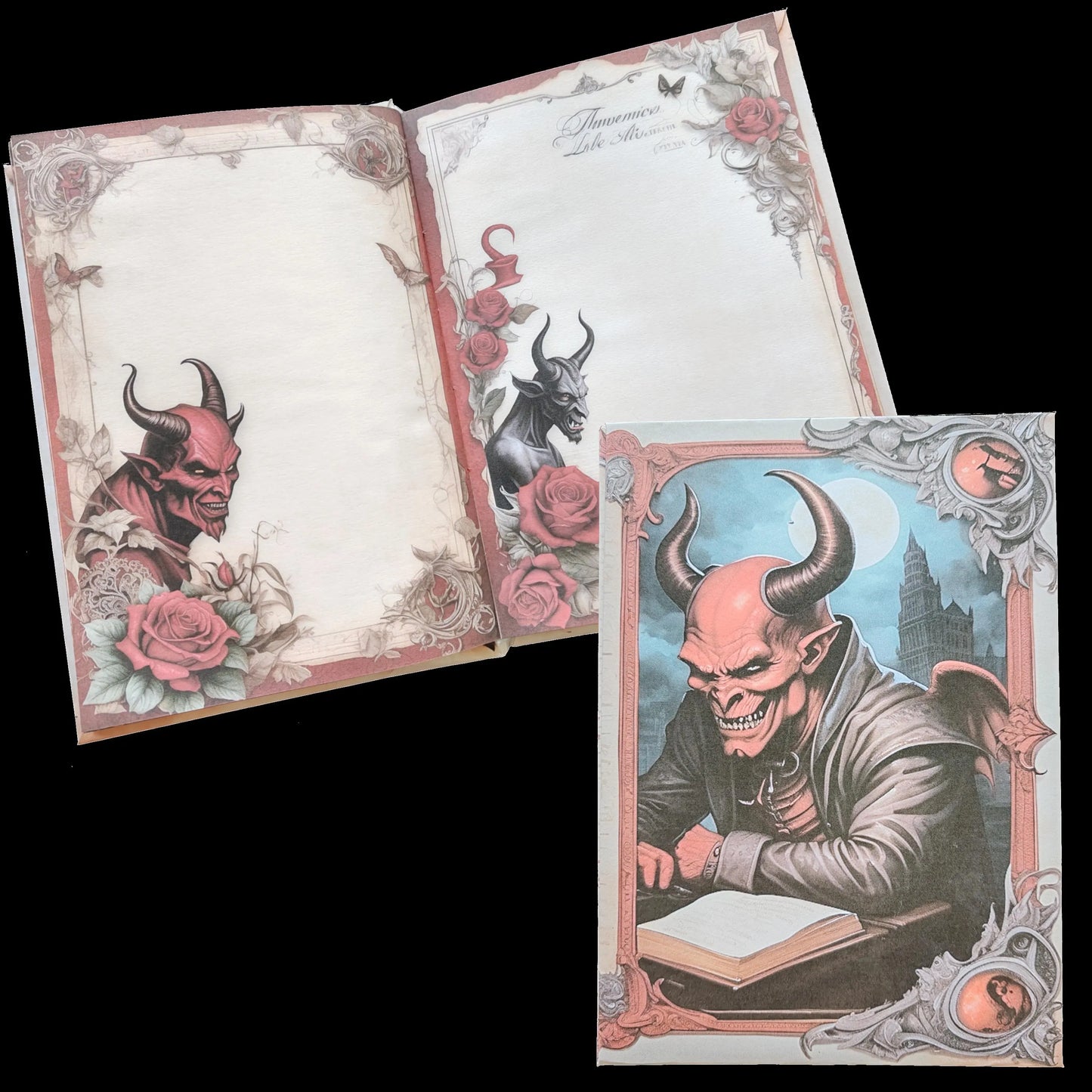 Illustriertes Notizbuch | Motiv Devil´s Hell | DIN A5 Hardcover | 160 Seiten
