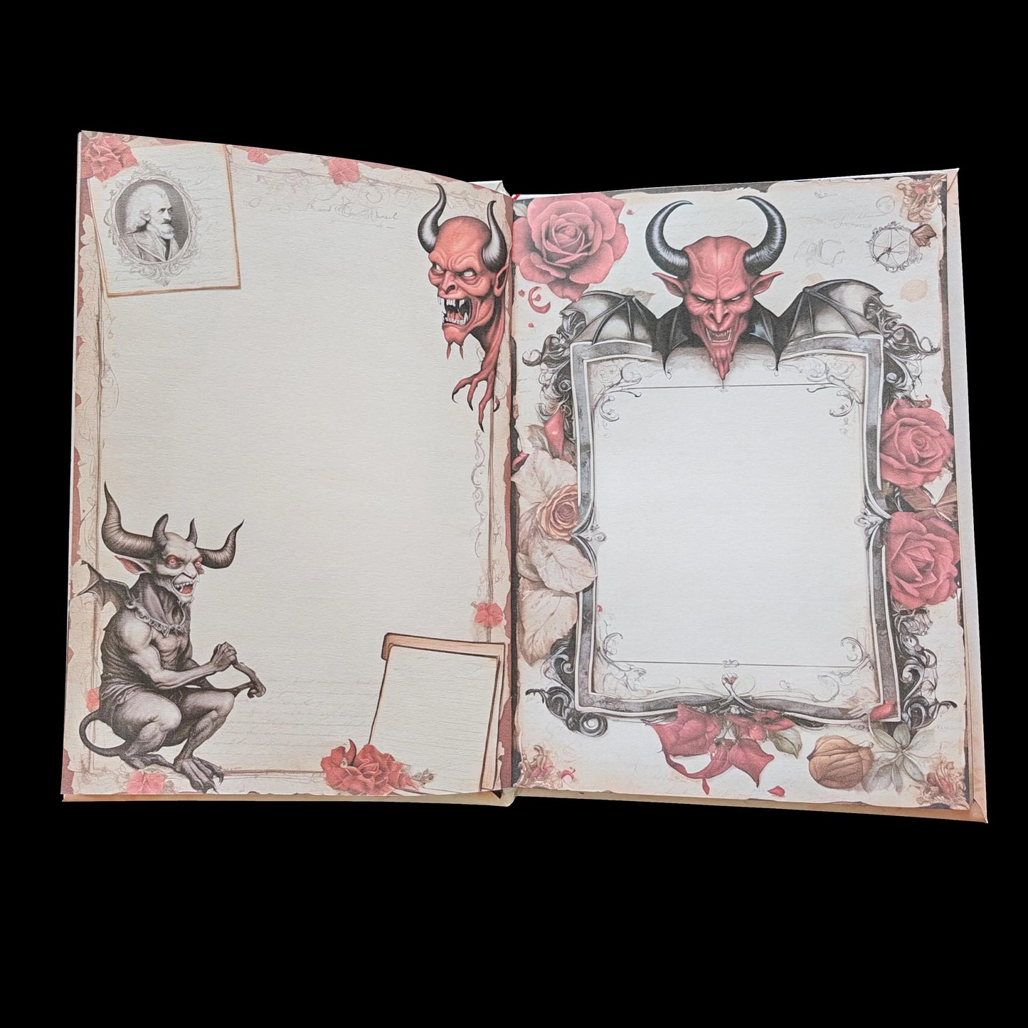 Illustriertes Notizbuch | Motiv Devil´s Hell | DIN A5 Hardcover | 160 Seiten