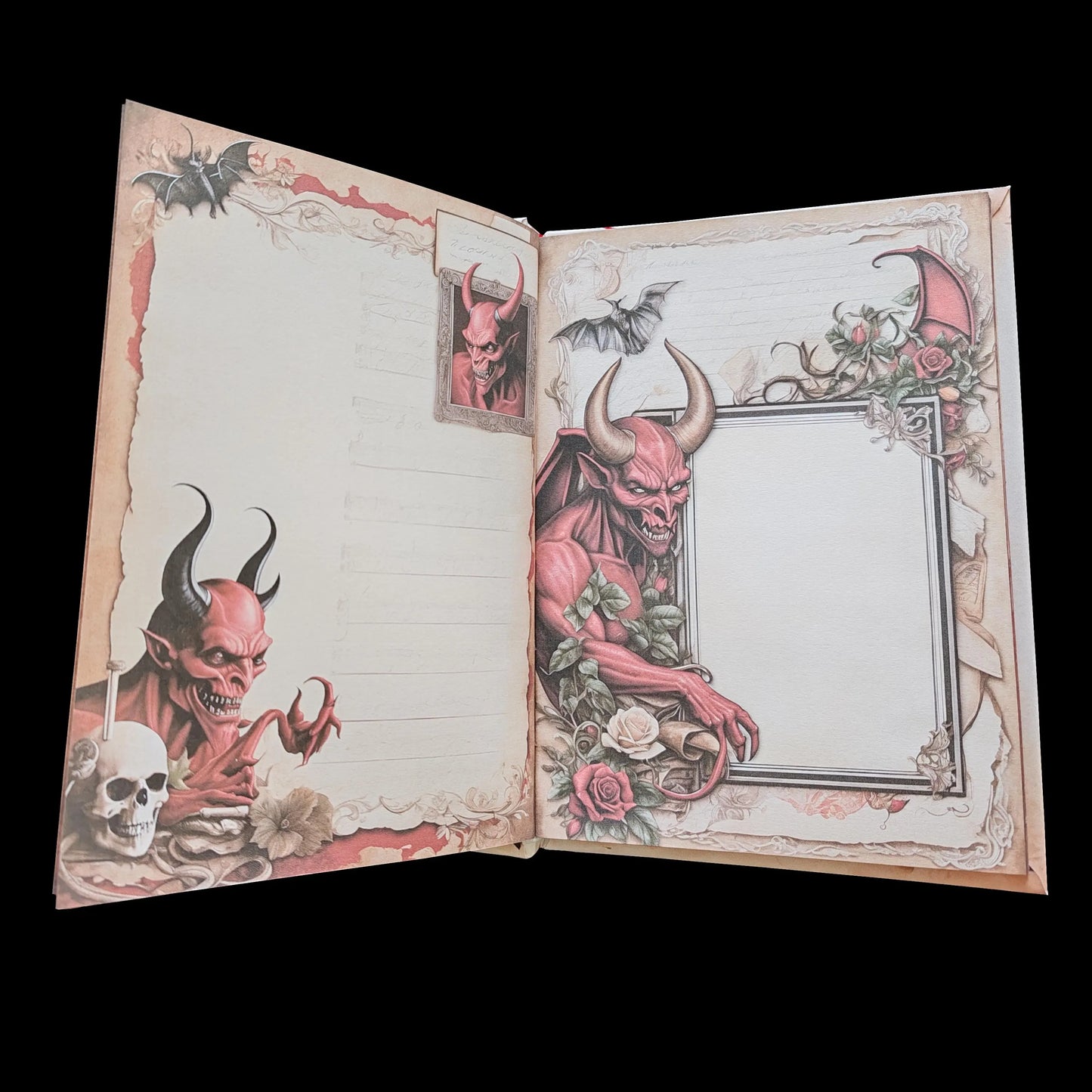 Illustriertes Notizbuch | Motiv Devil´s Hell | DIN A5 Hardcover | 160 Seiten